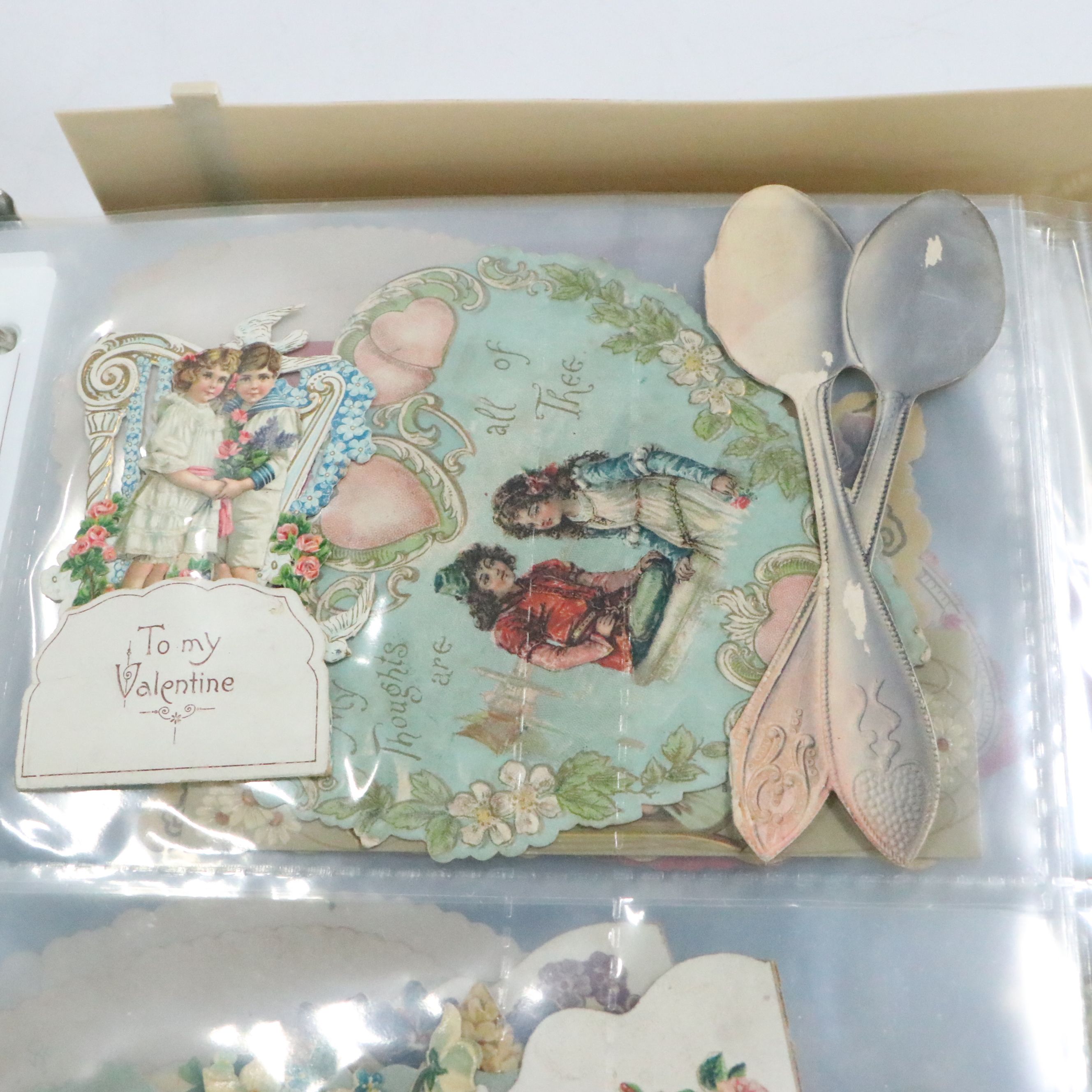 Die Cut Victorian Calling Cards and Valentines, Late 19th/Early 20th C.