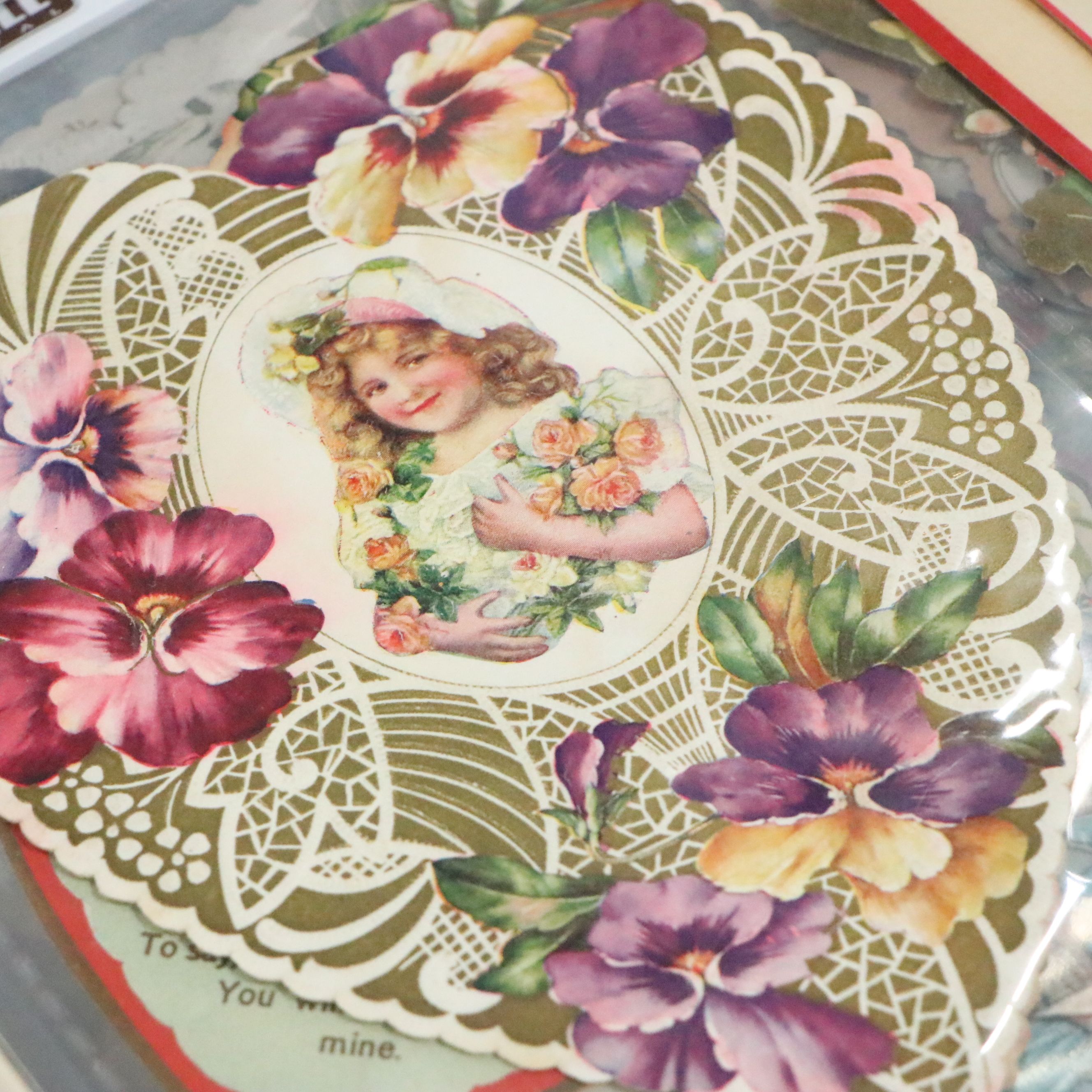 Die Cut Victorian Calling Cards and Valentines, Late 19th/Early 20th C.