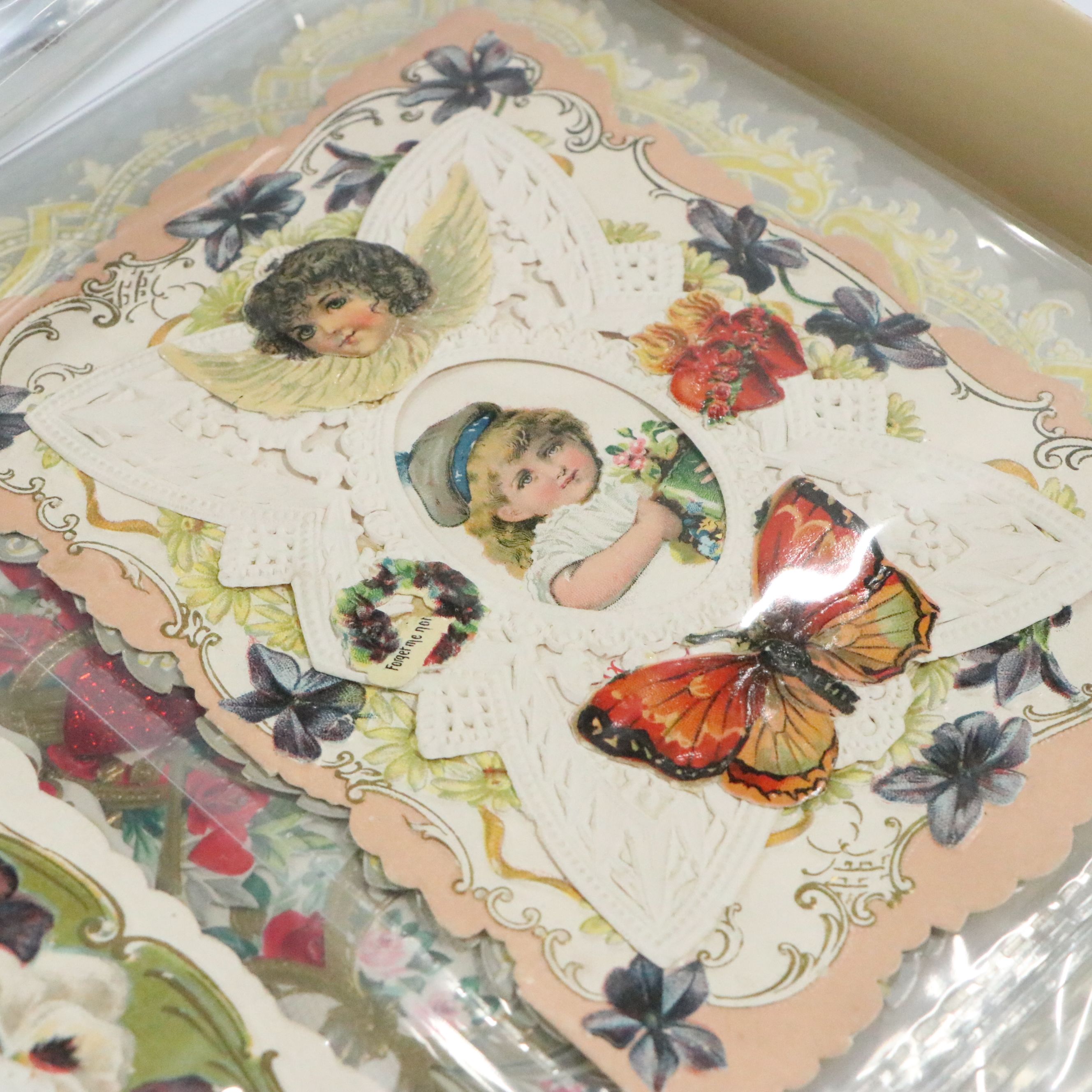 Die Cut Victorian Calling Cards and Valentines, Late 19th/Early 20th C.