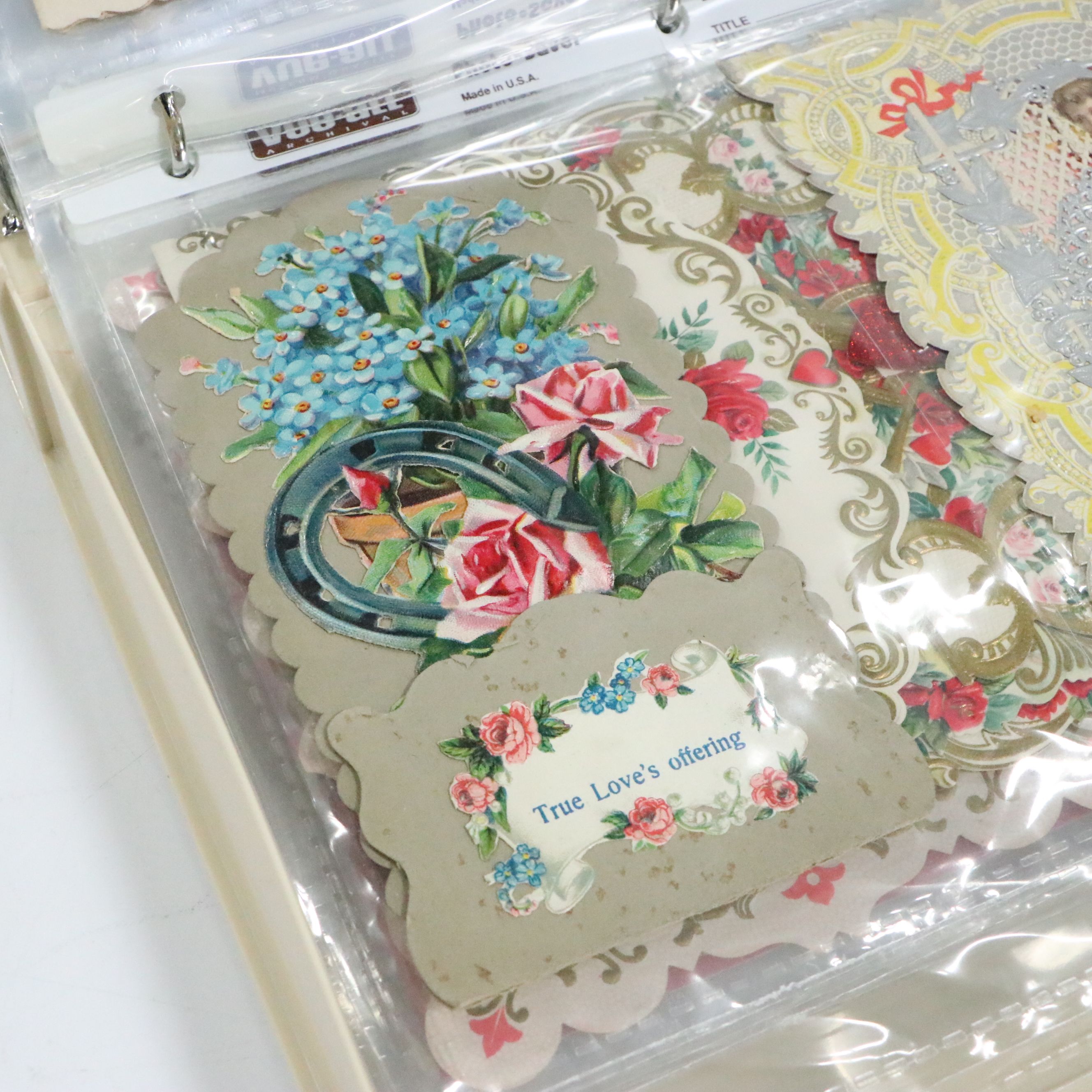 Die Cut Victorian Calling Cards and Valentines, Late 19th/Early 20th C.