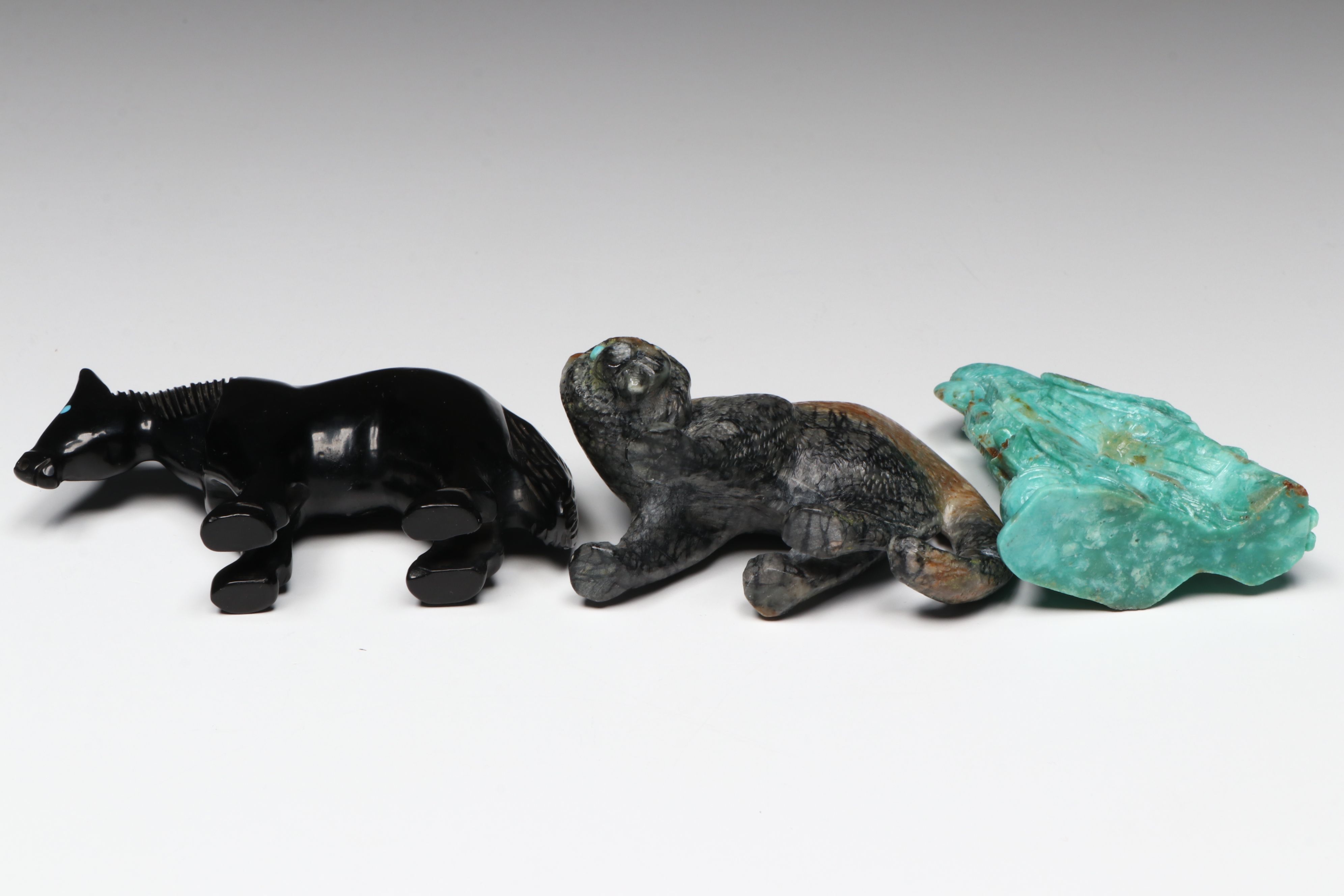 Herbert Him, Florentino Martinez with Other Zuni Carved Animals