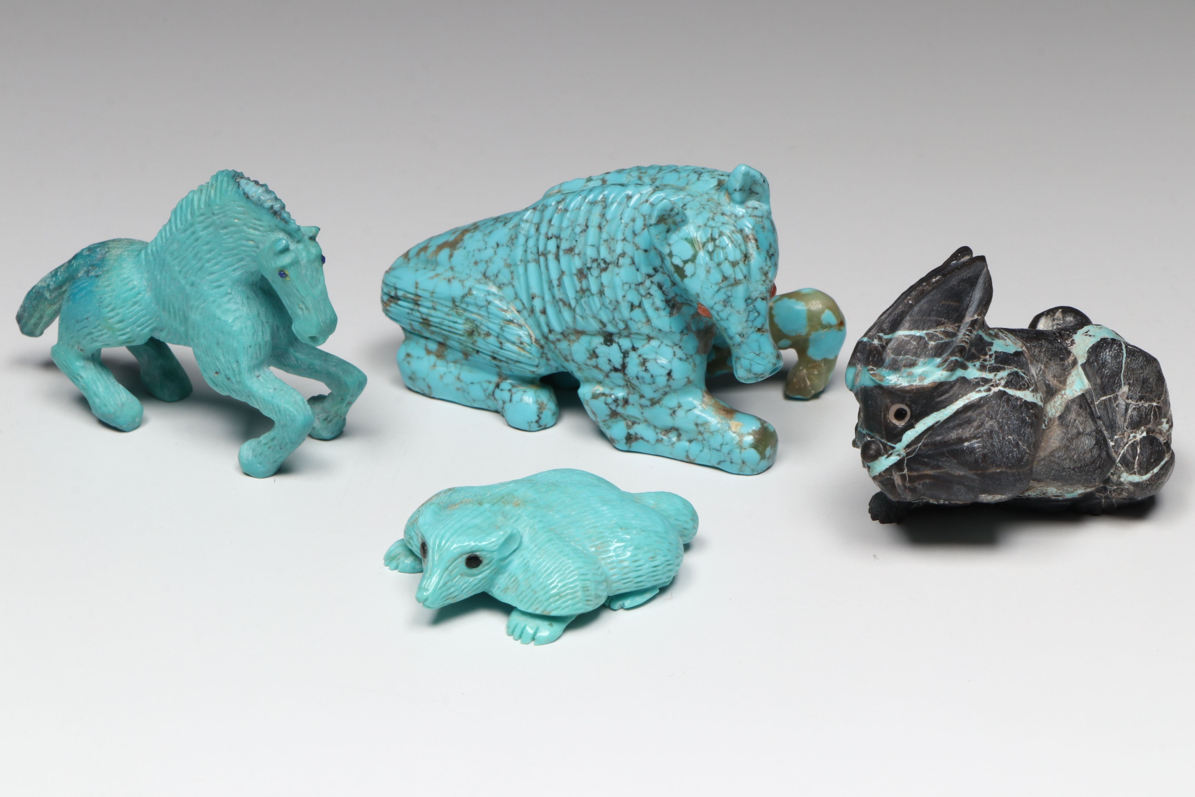 Herbert Him, Florentino Martinez with Other Zuni Carved Animals