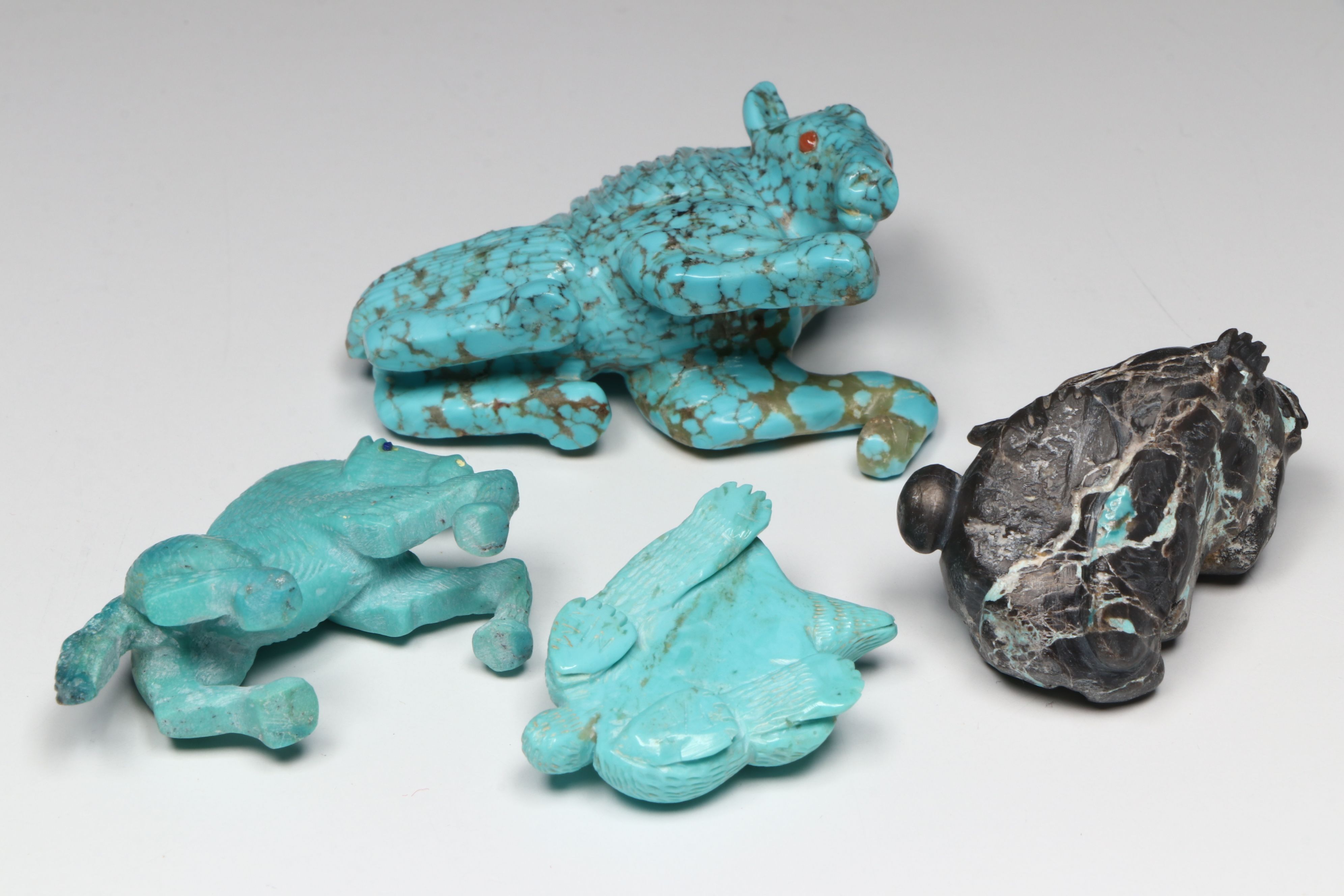 Herbert Him, Florentino Martinez with Other Zuni Carved Animals