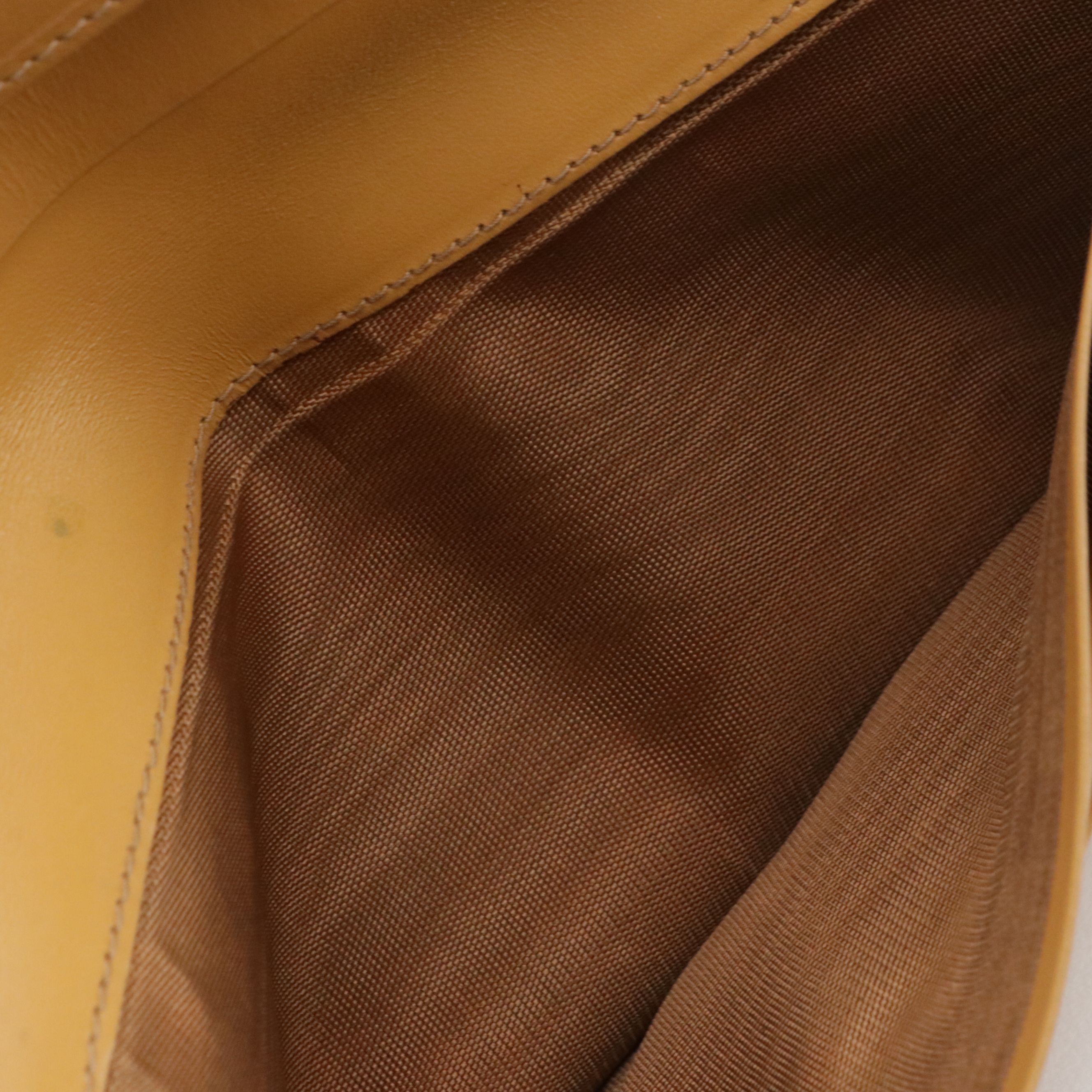 Celine Long Bifold Wallet in Dark Brown Macadam Canvas and Leather Trim