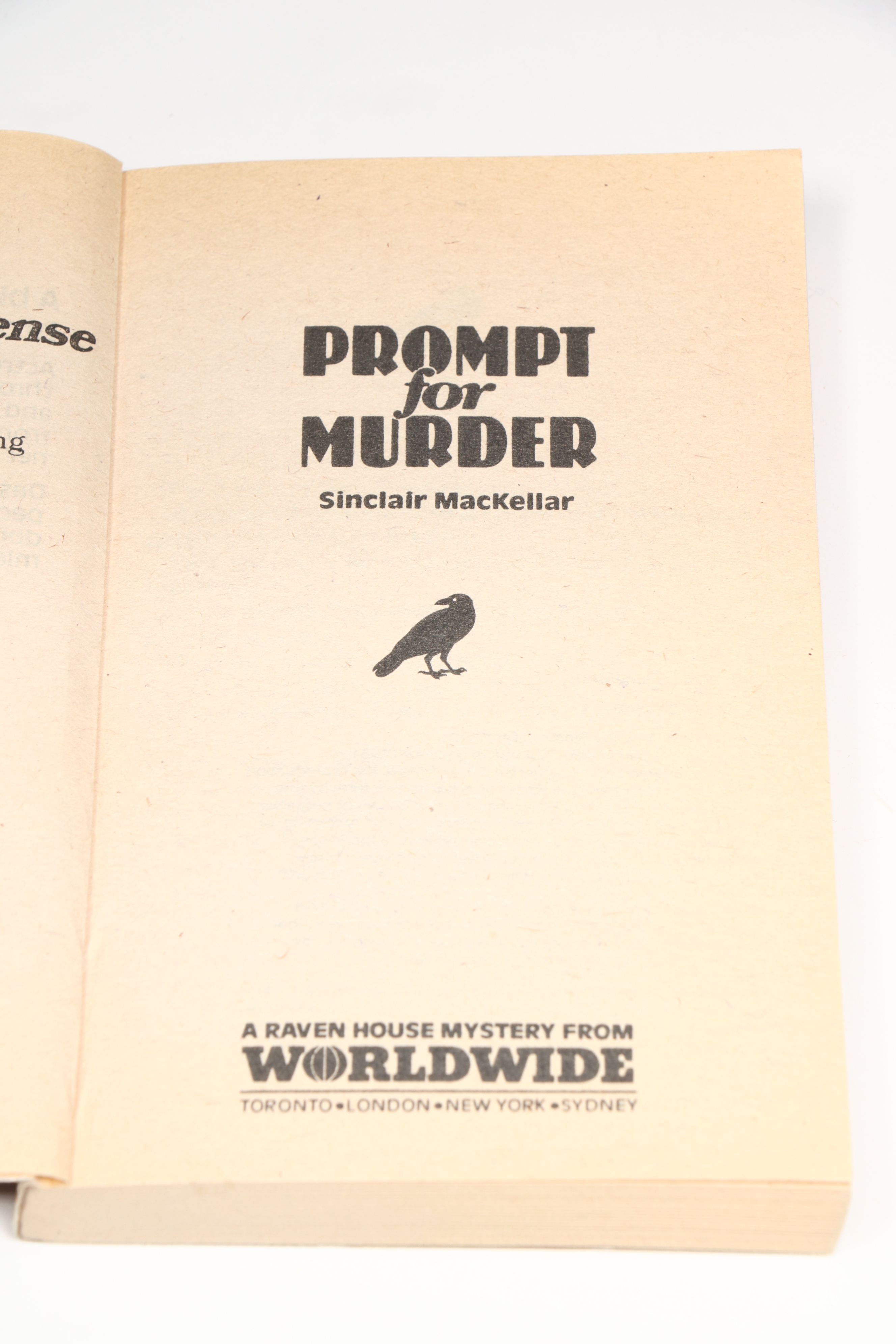 "Voice of the Past," "Prompt for Murder," and More Raven House Mysteries