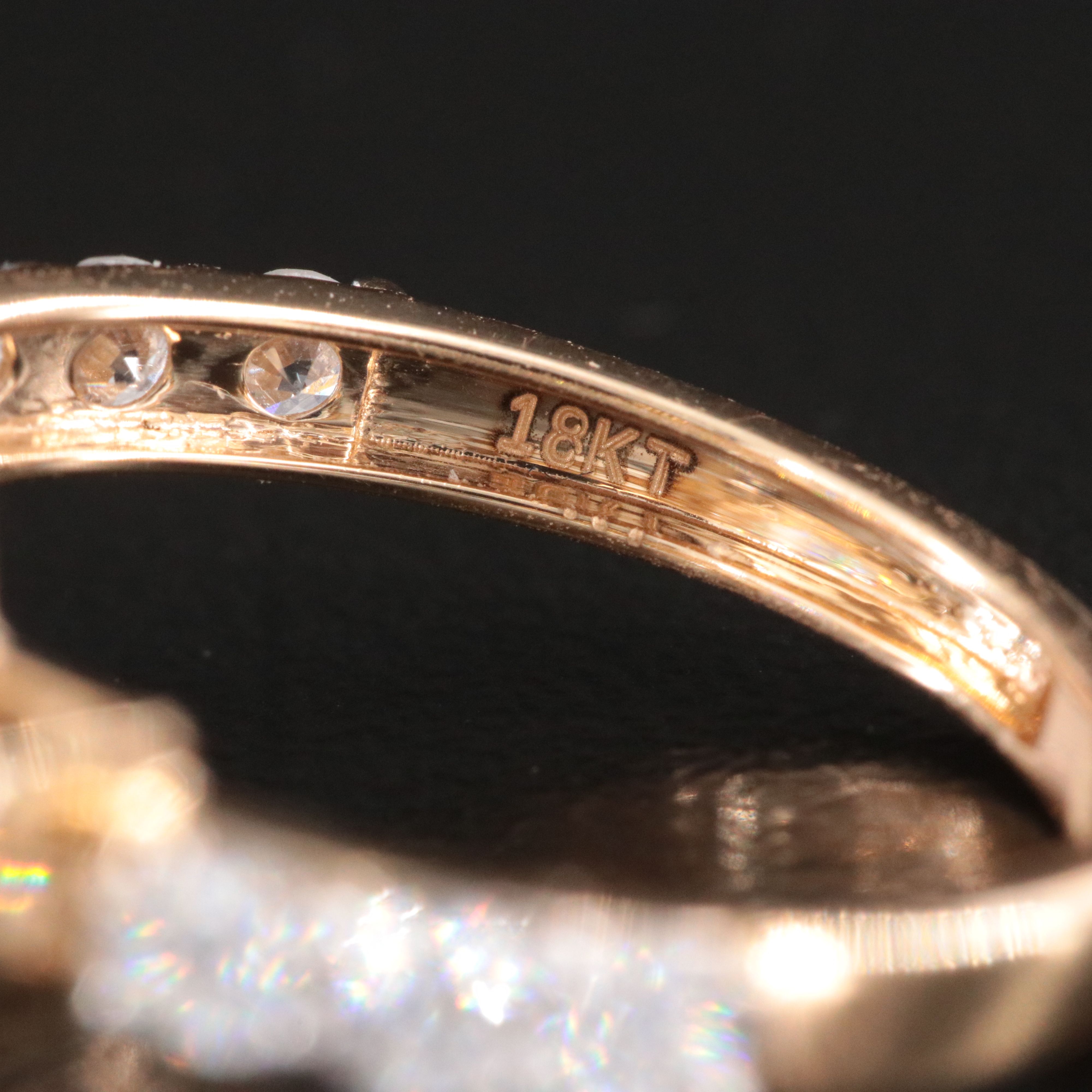 18K 3.29 CTW Lab Grown Diamond Ring with IGI Report