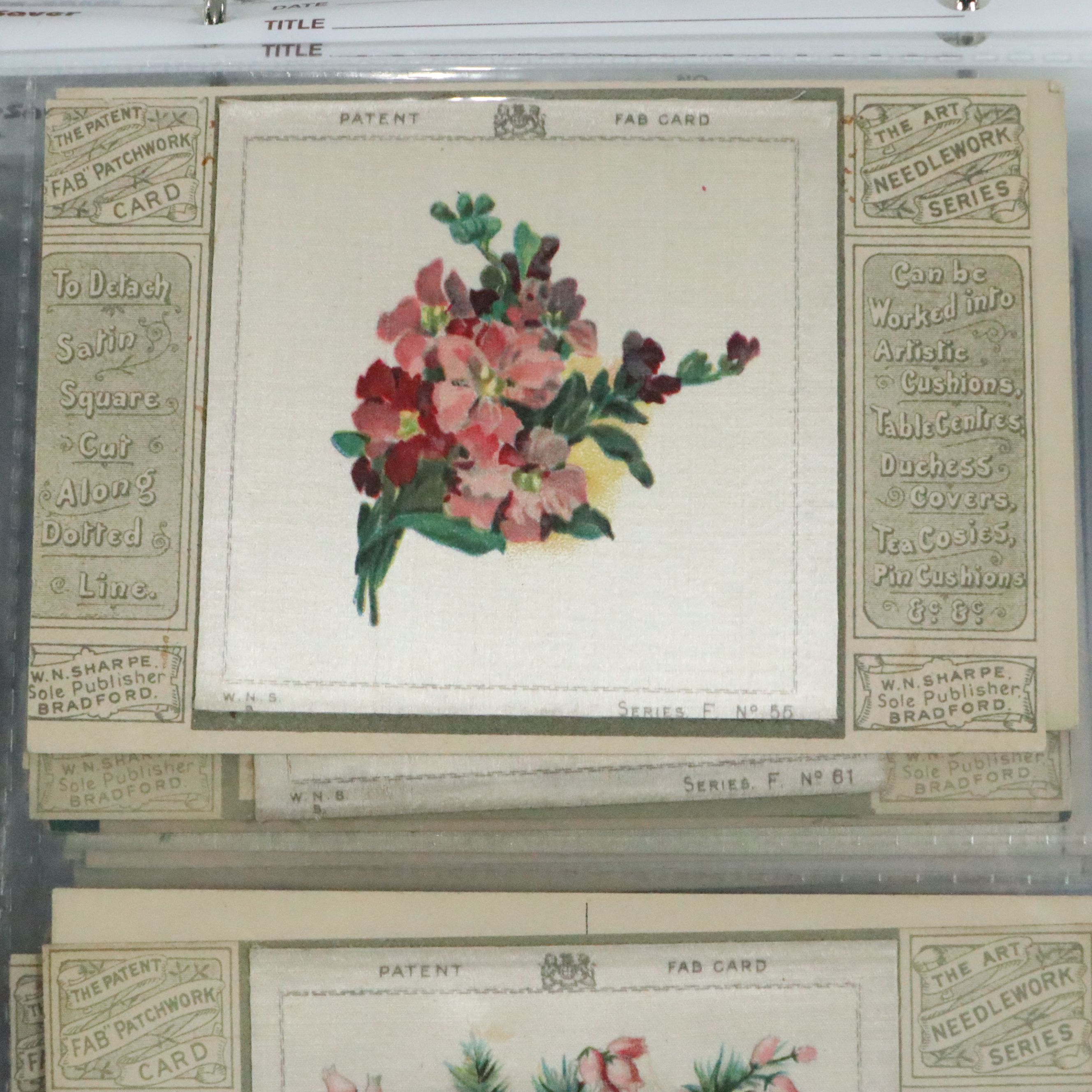 Satin Appliqué Fab Cards with Embellished and More Antique and Vintage Postcards
