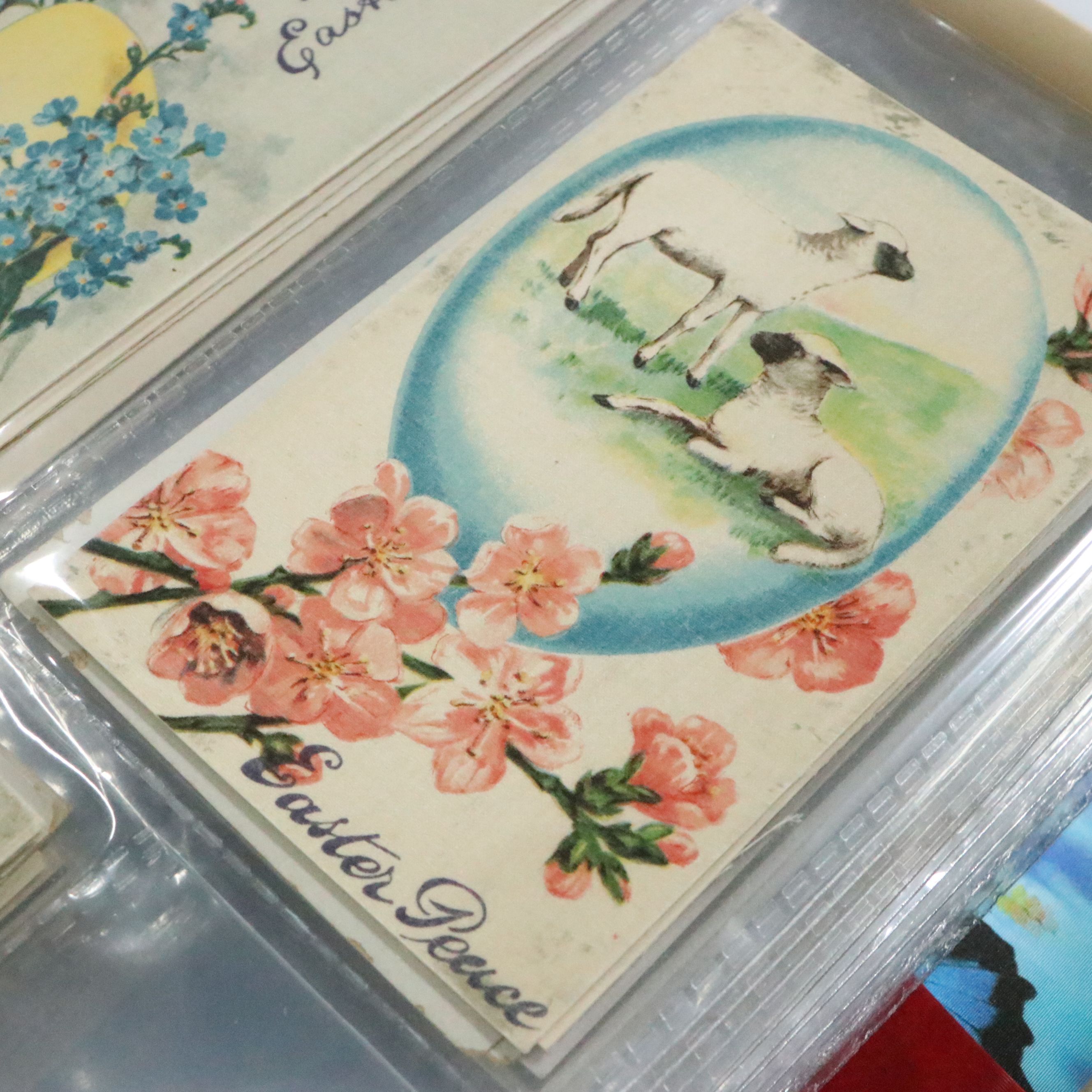 Satin Appliqué Fab Cards with Embellished and More Antique and Vintage Postcards