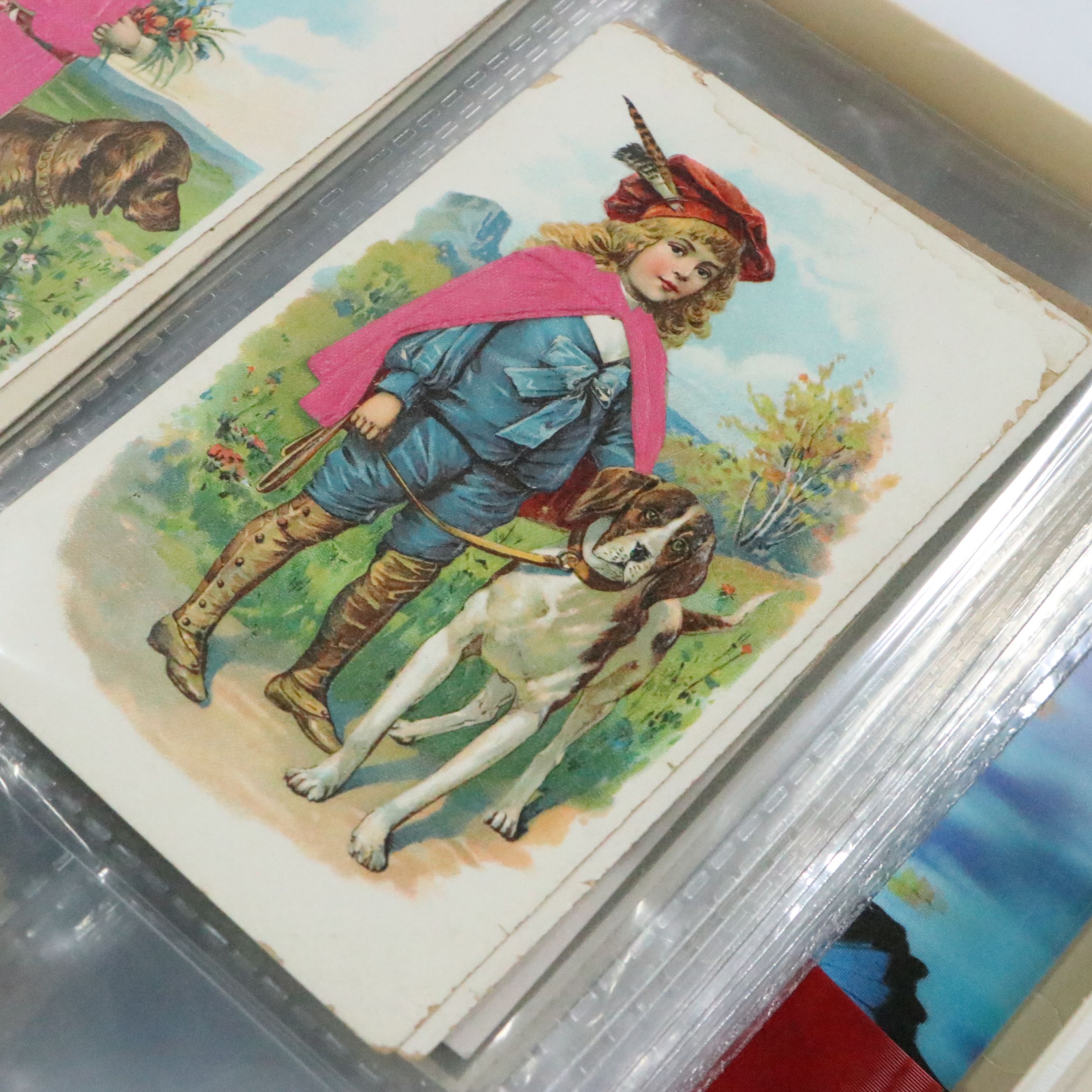 Satin Appliqué Fab Cards with Embellished and More Antique and Vintage Postcards