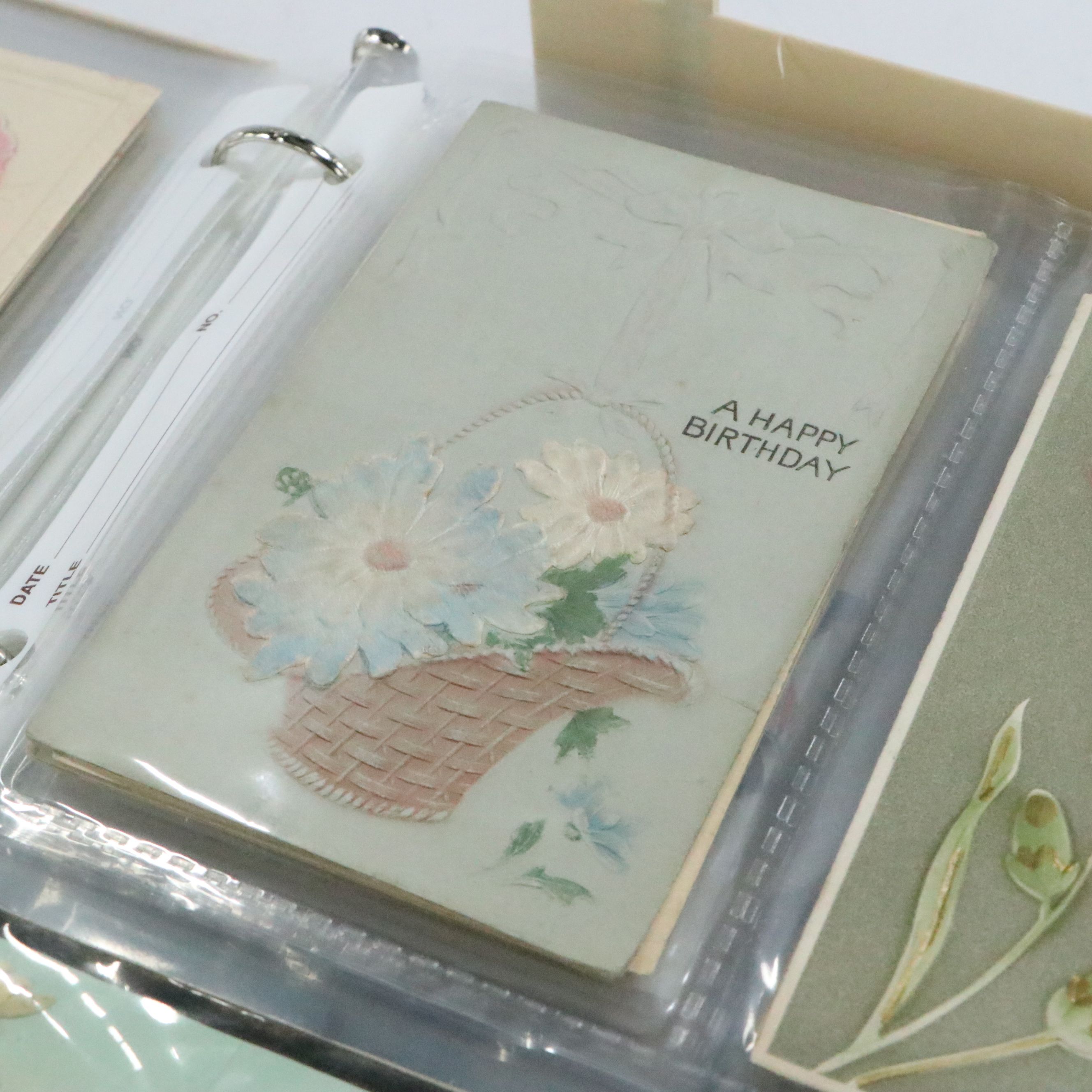 Satin Appliqué Fab Cards with Embellished and More Antique and Vintage Postcards