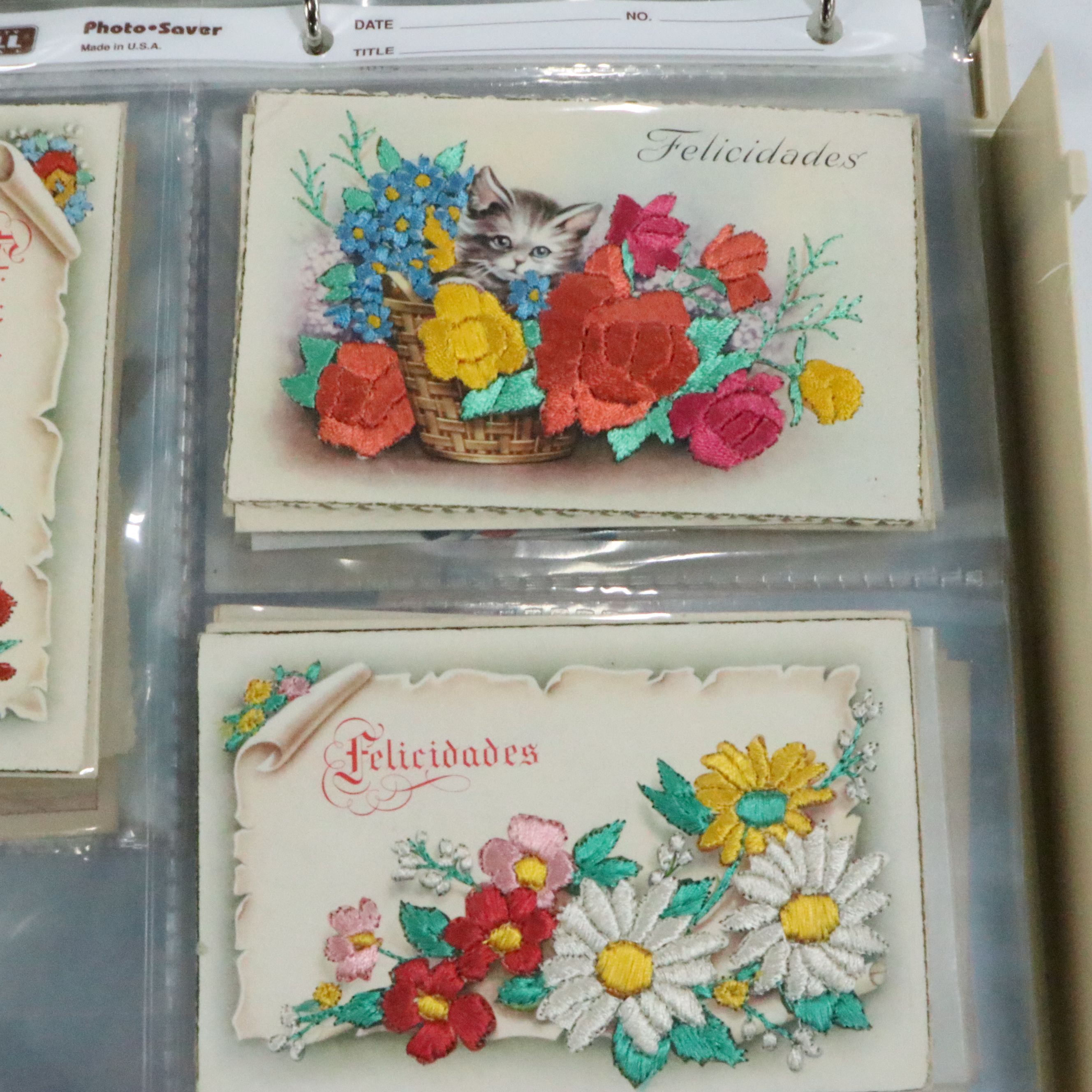 Satin Appliqué Fab Cards with Embellished and More Antique and Vintage Postcards