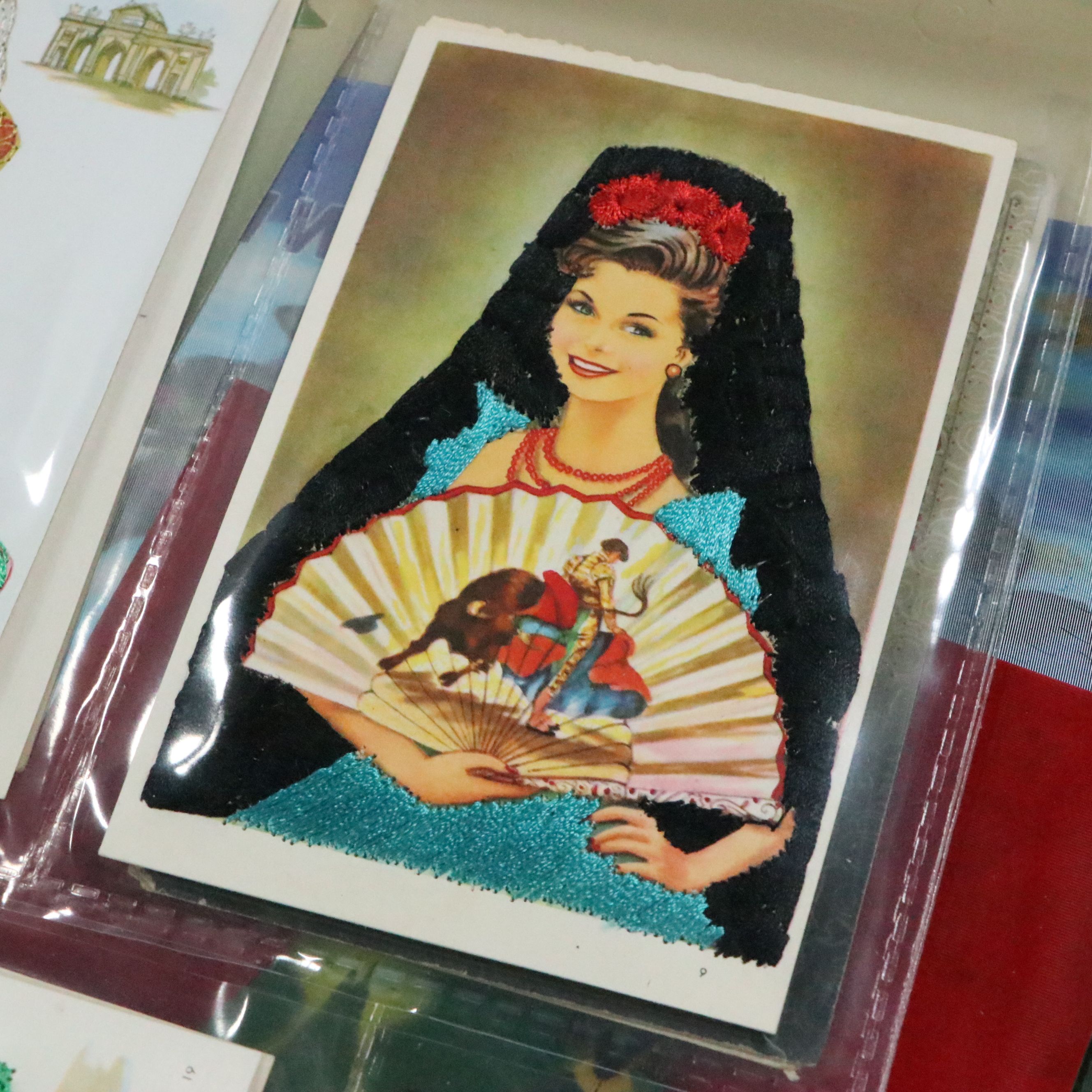 Satin Appliqué Fab Cards with Embellished and More Antique and Vintage Postcards