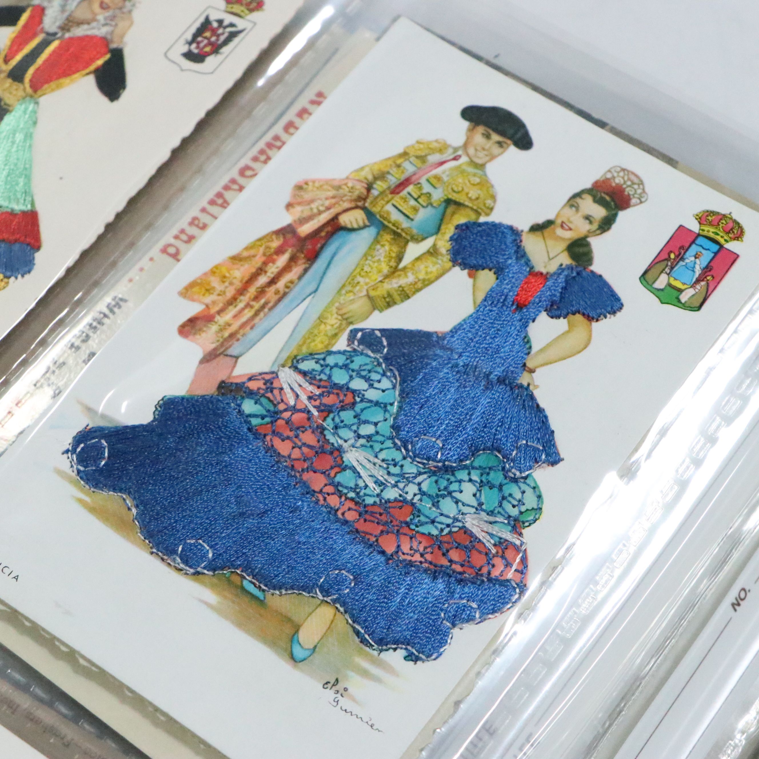 Satin Appliqué Fab Cards with Embellished and More Antique and Vintage Postcards