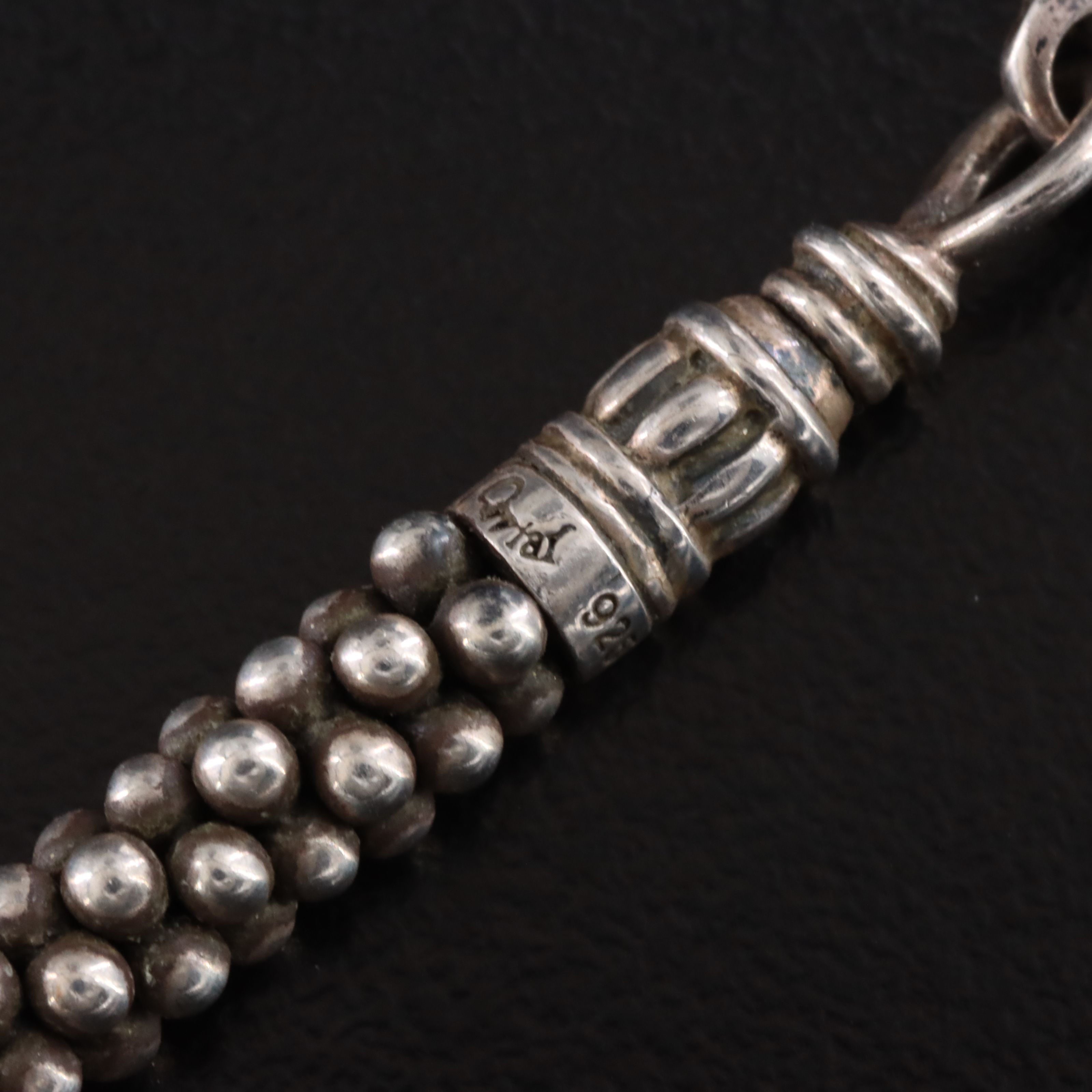 Caviar by Lagos Sterling Gemstone Enhancer on Station Chain with 18K Accents