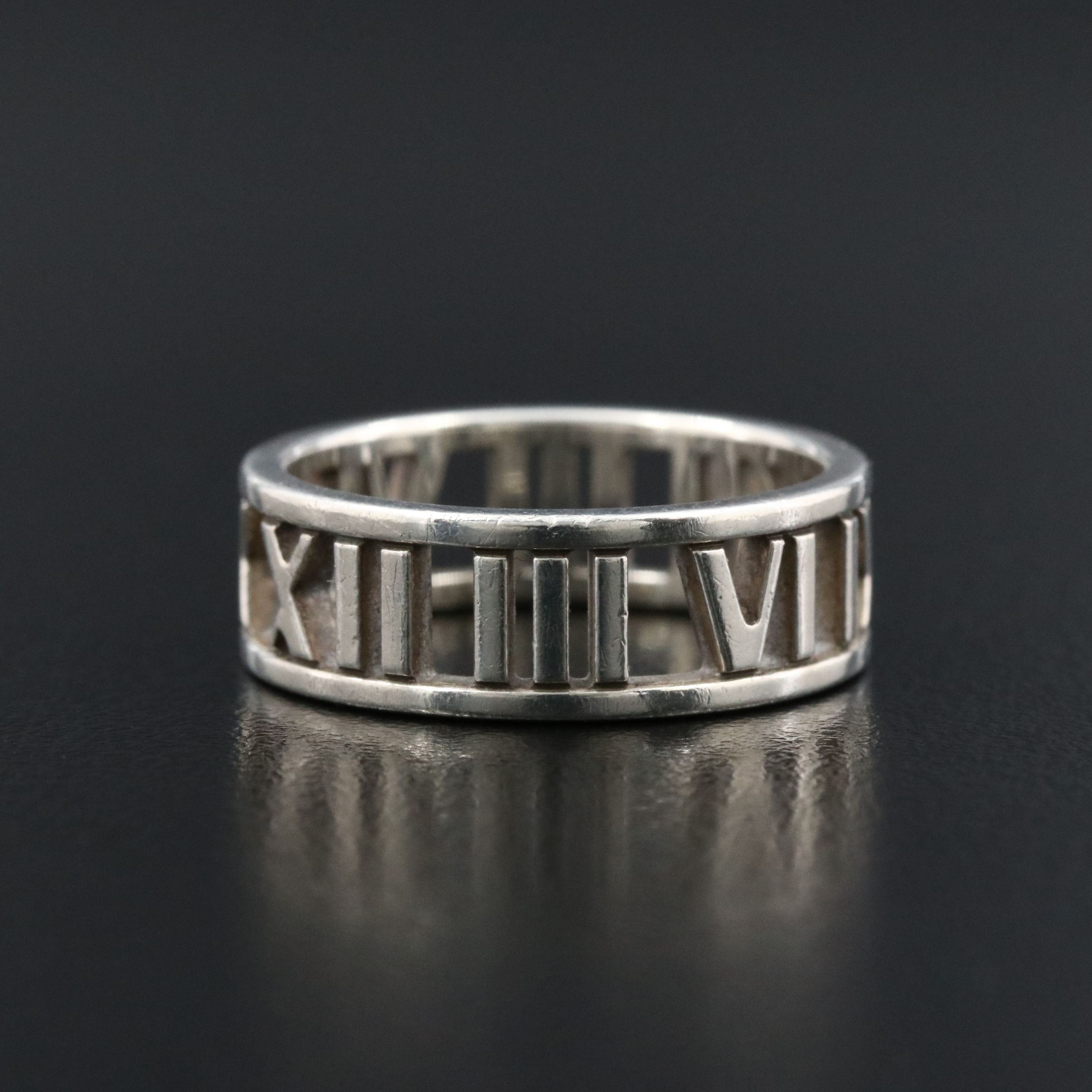 Tiffany & Co. Atlas Sterling Pierced Band Ring