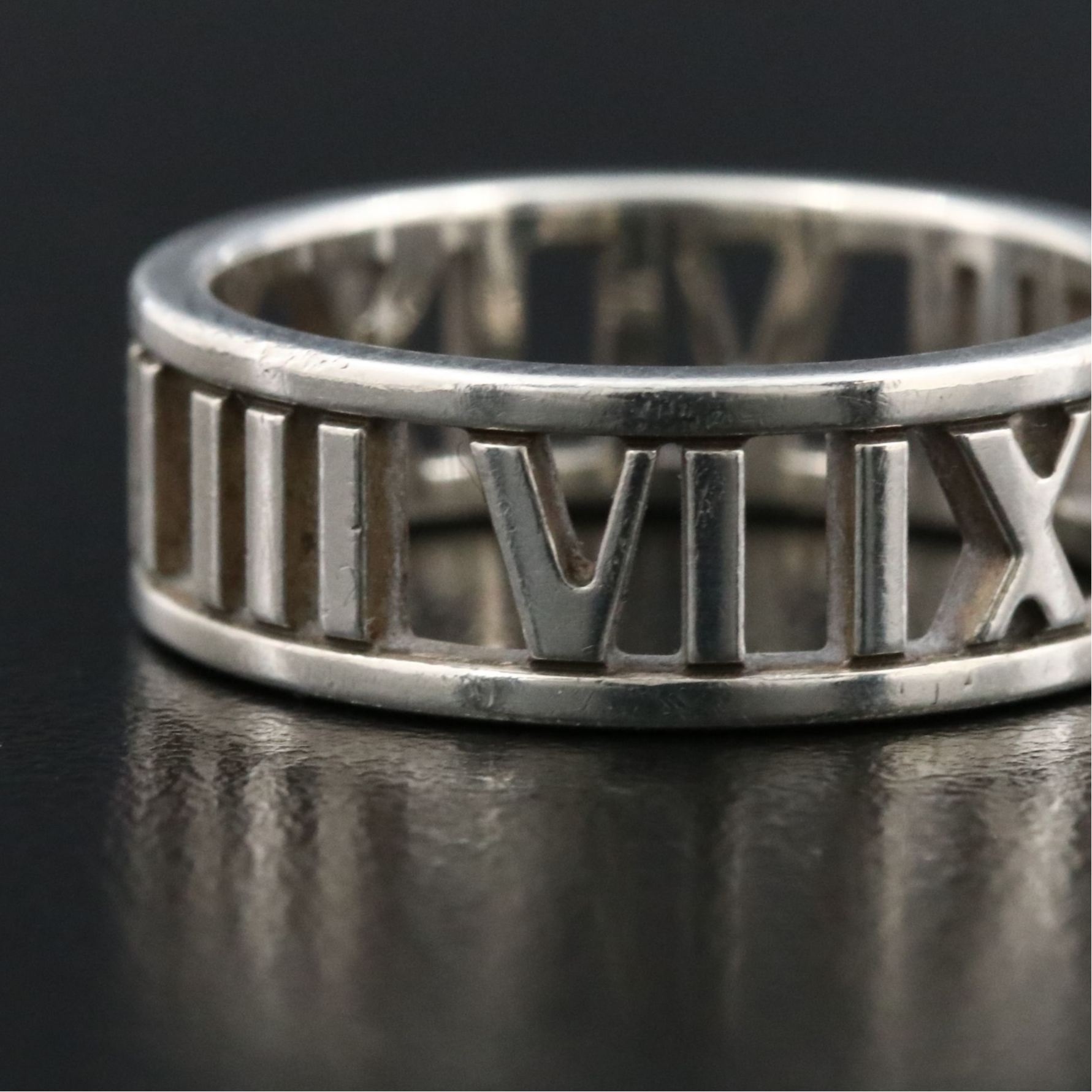 Tiffany & Co. Atlas Sterling Pierced Band Ring