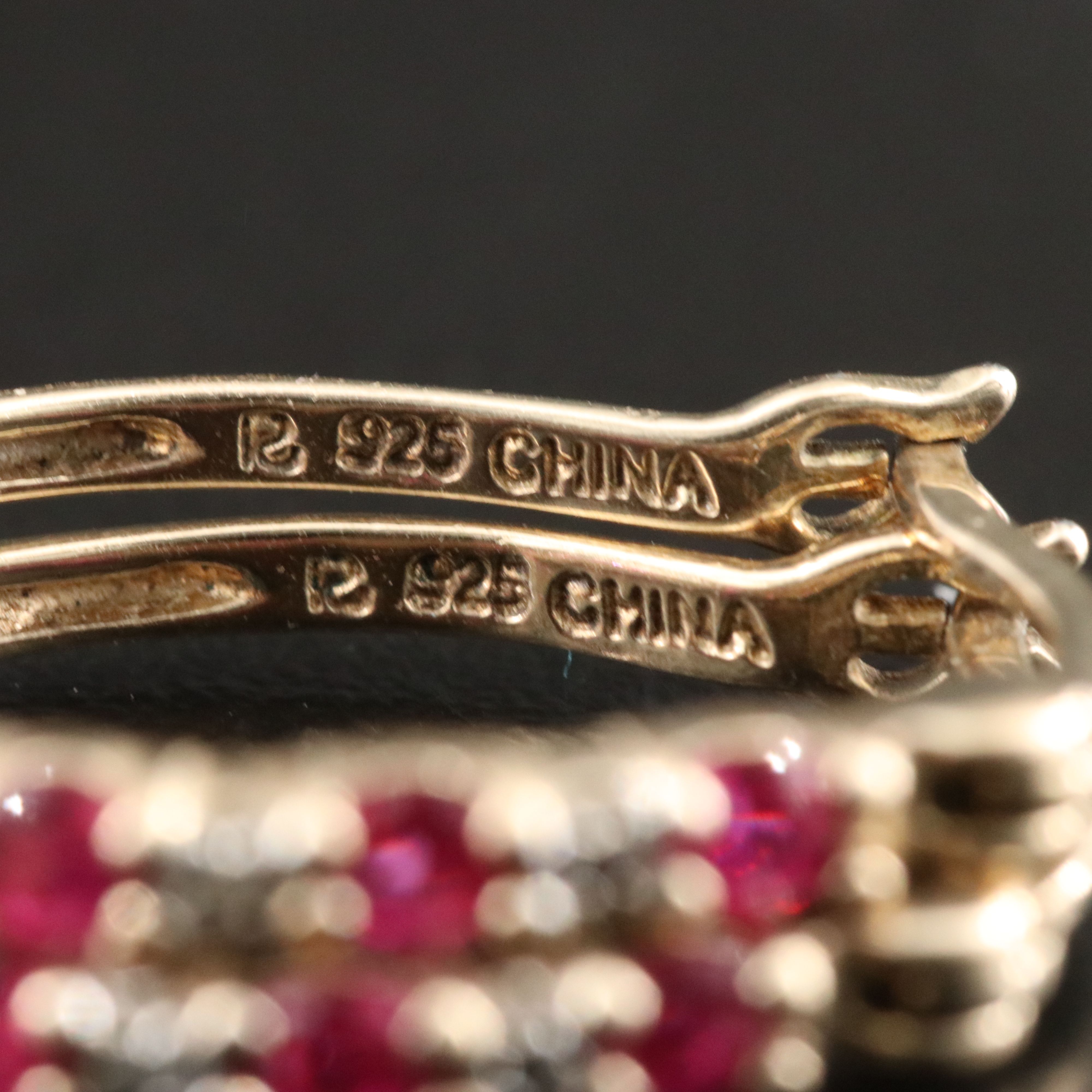 Sterling Gemstone Jewelry Collection Including Diamonds, Emerald and Ruby