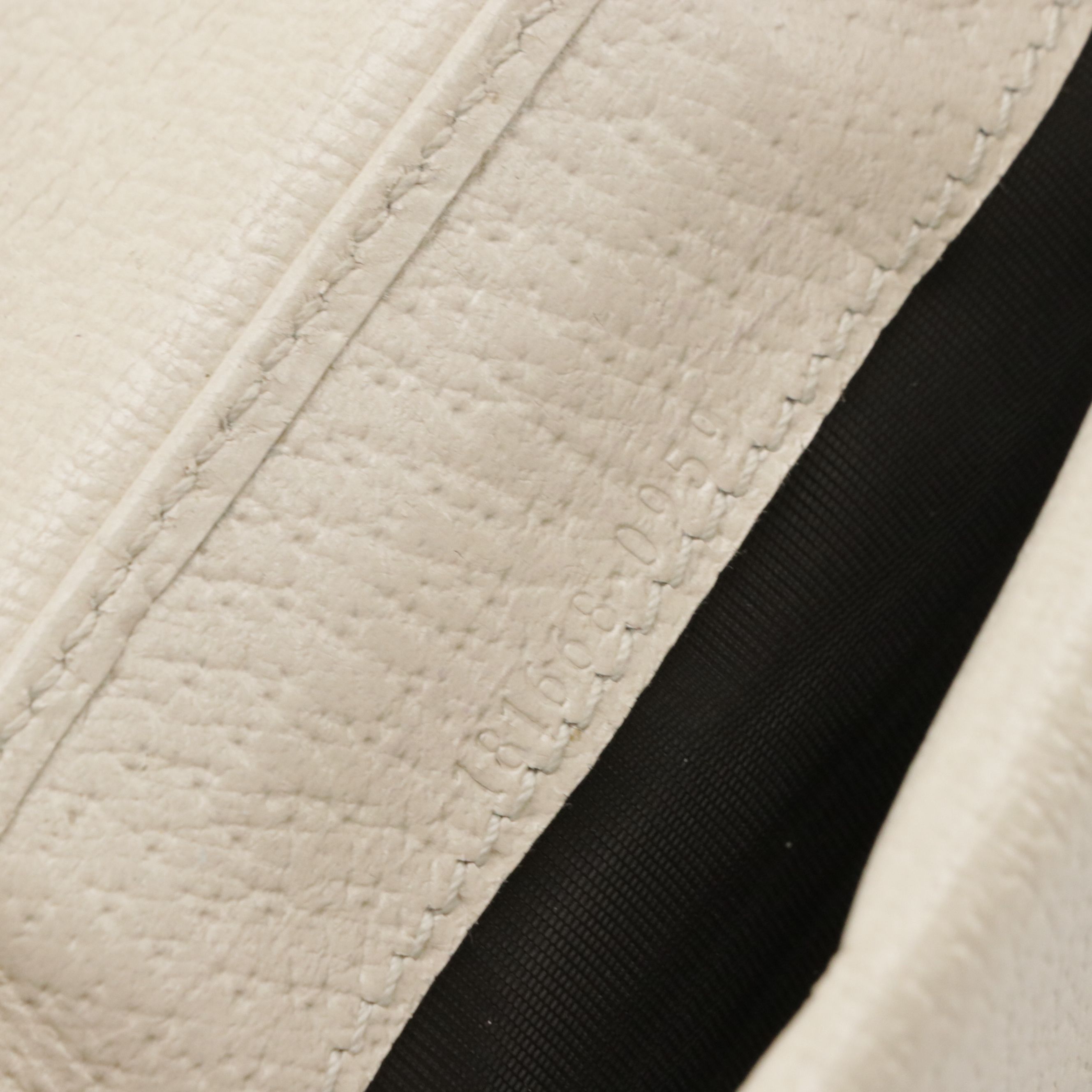 Gucci Long Bifold Wallet in Web Striped GG Canvas and White Leather