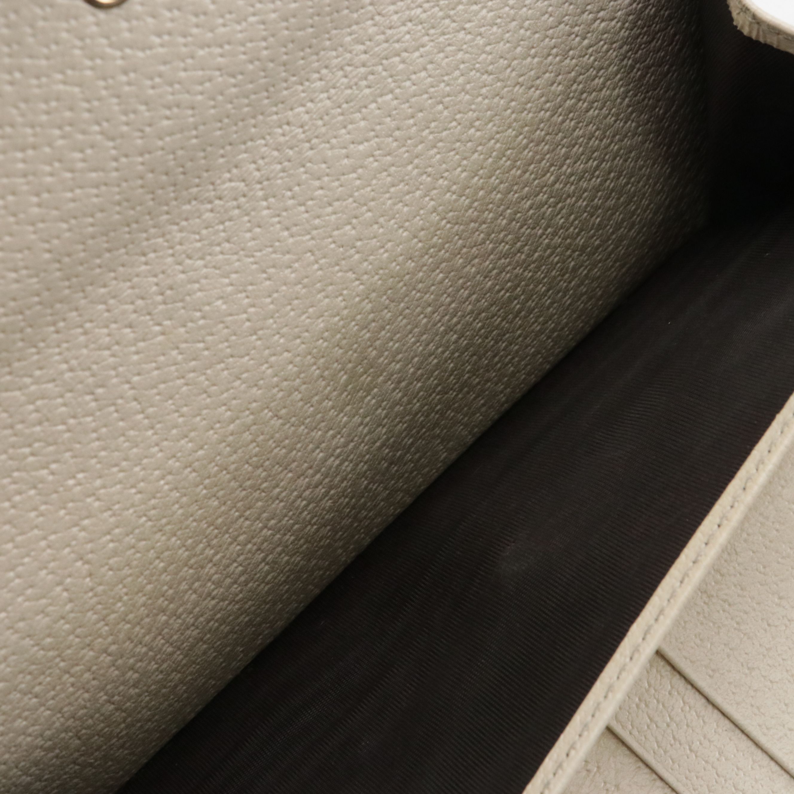 Gucci Long Bifold Wallet in Web Striped GG Canvas and White Leather