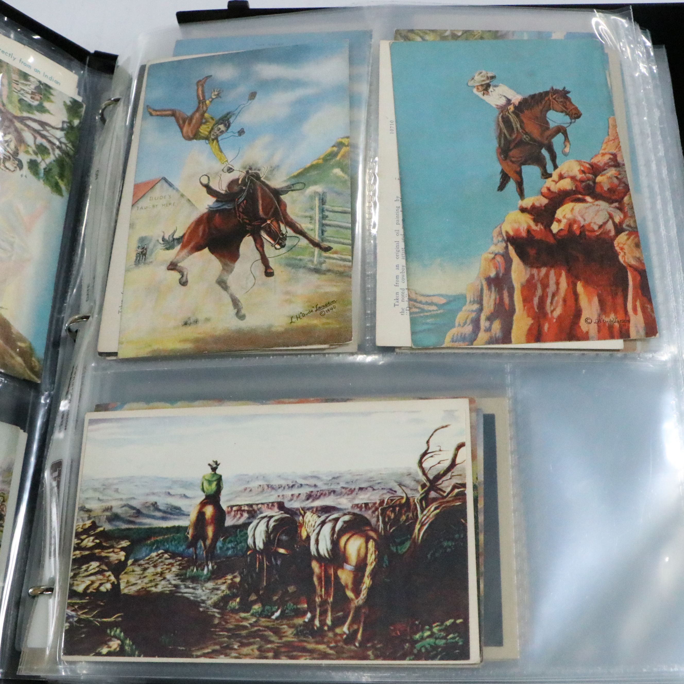 L.H "Dude" Larsen Western Themed with More Antique and Vintage Postcards