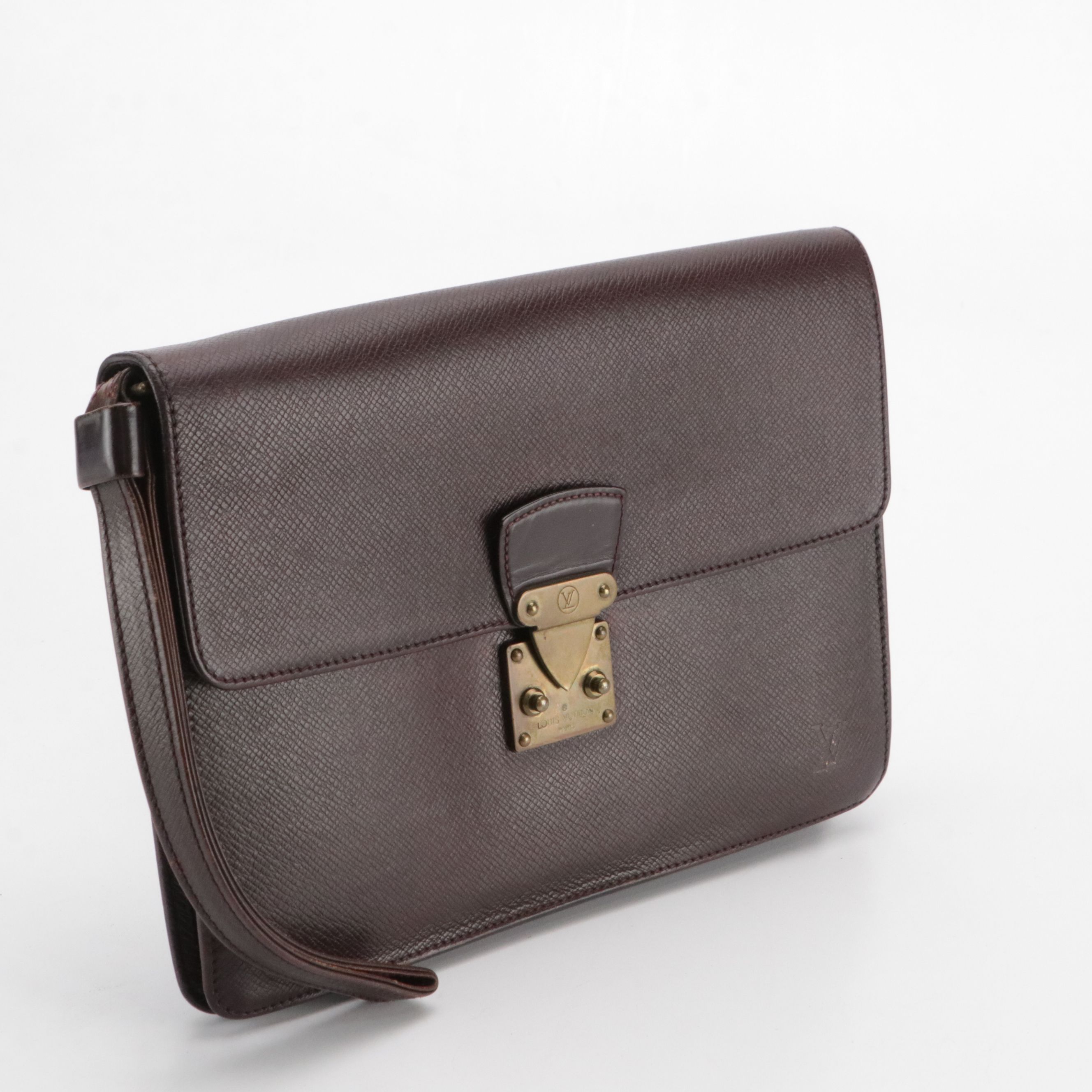 Louis Vuitton Pochette Kourad Wristlet in Taïga Leather