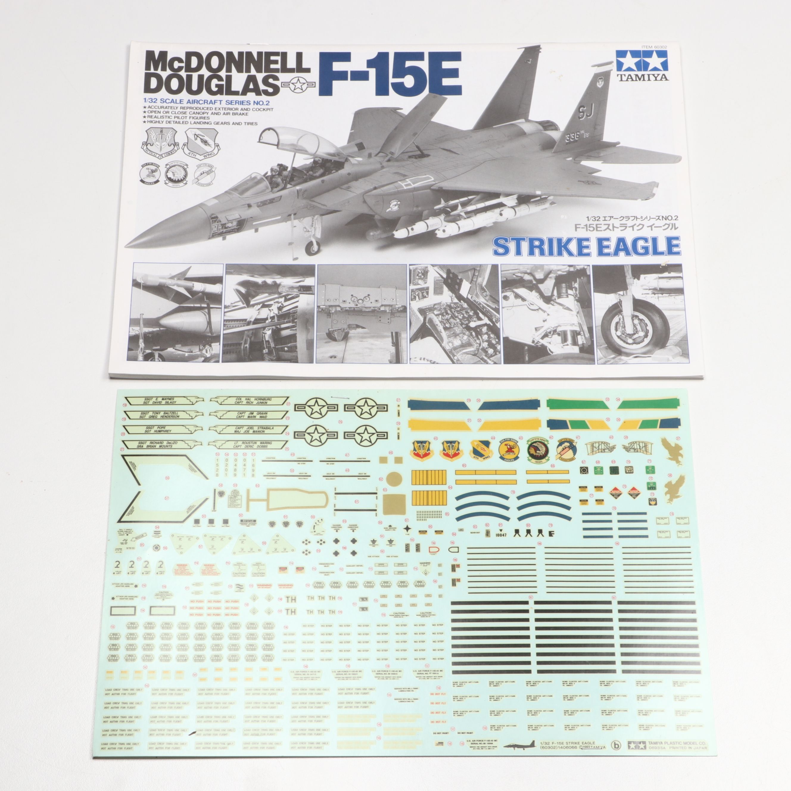 Tamiya McDonnell Douglas F-15E Strike Eagle 1:32 Scale Model Plane