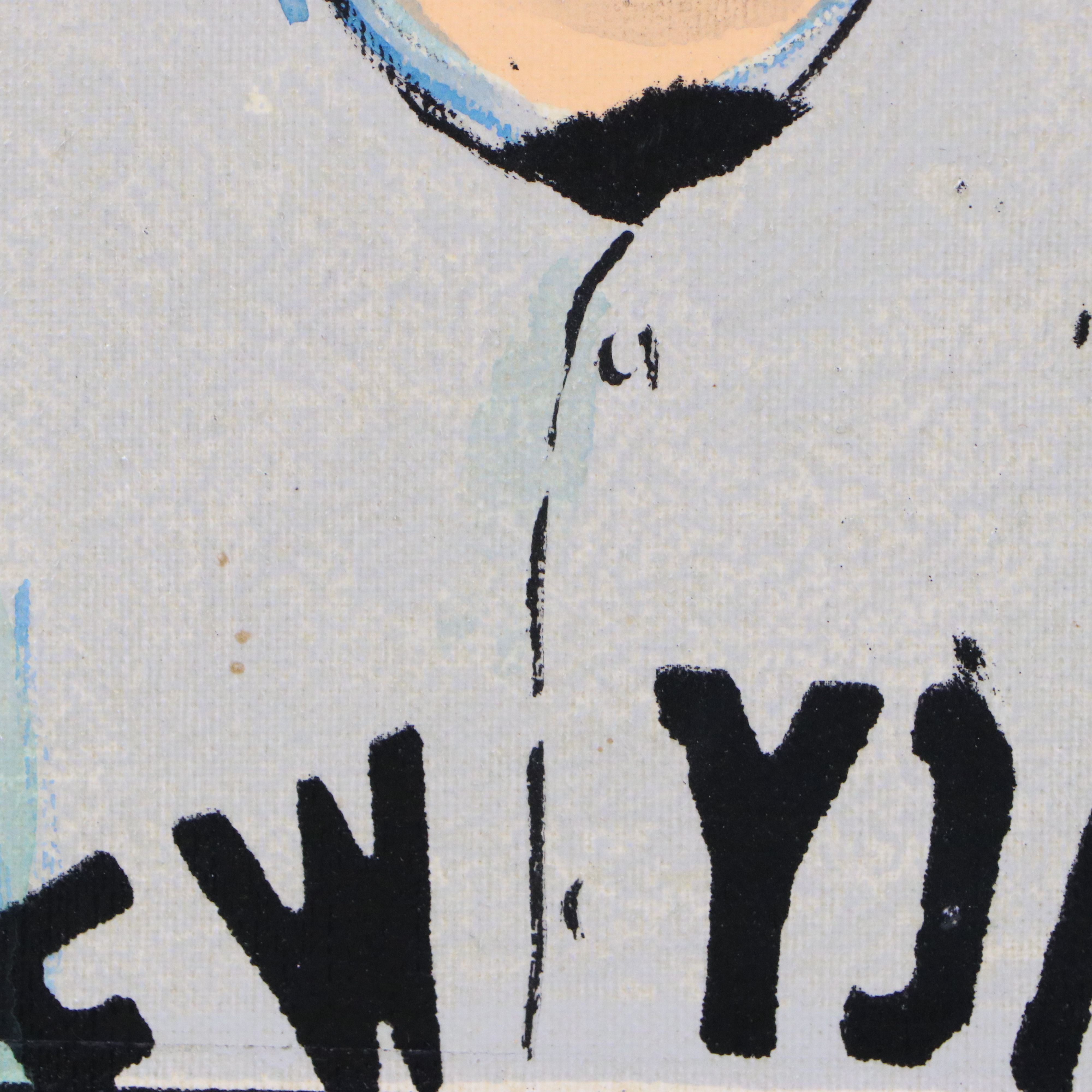 Oil Painting of Joe Diamaggio for New York Yankees "The Yankee Clipper," 1989