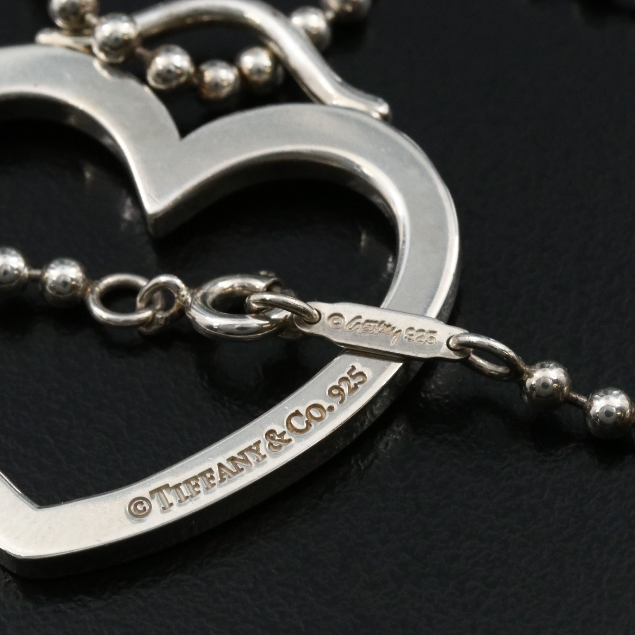 Tiffany & Co. Sterling Sentimental Heart Pendant Necklace