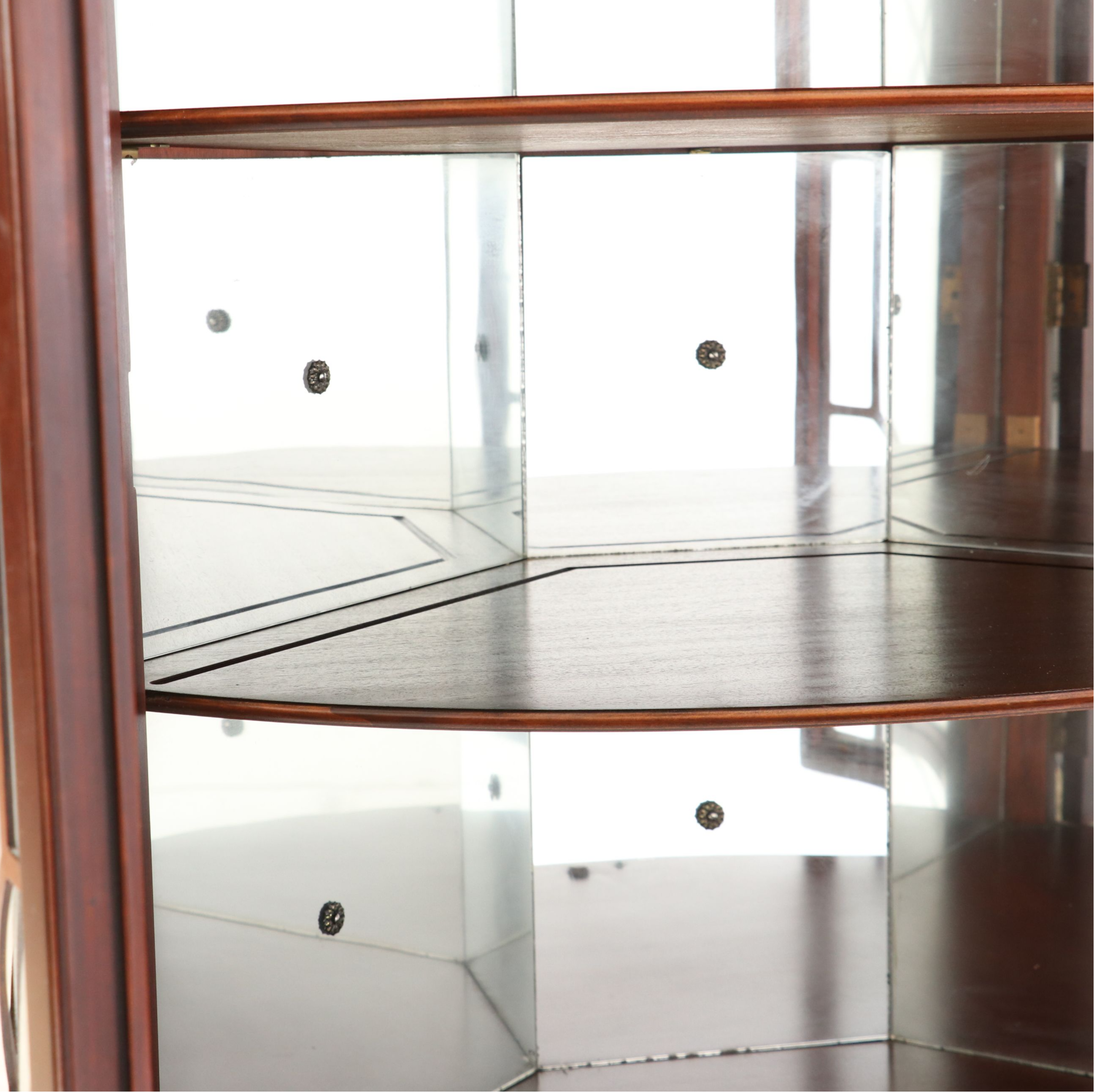 Drexel Federal Style Mahogany Corner Cabinet