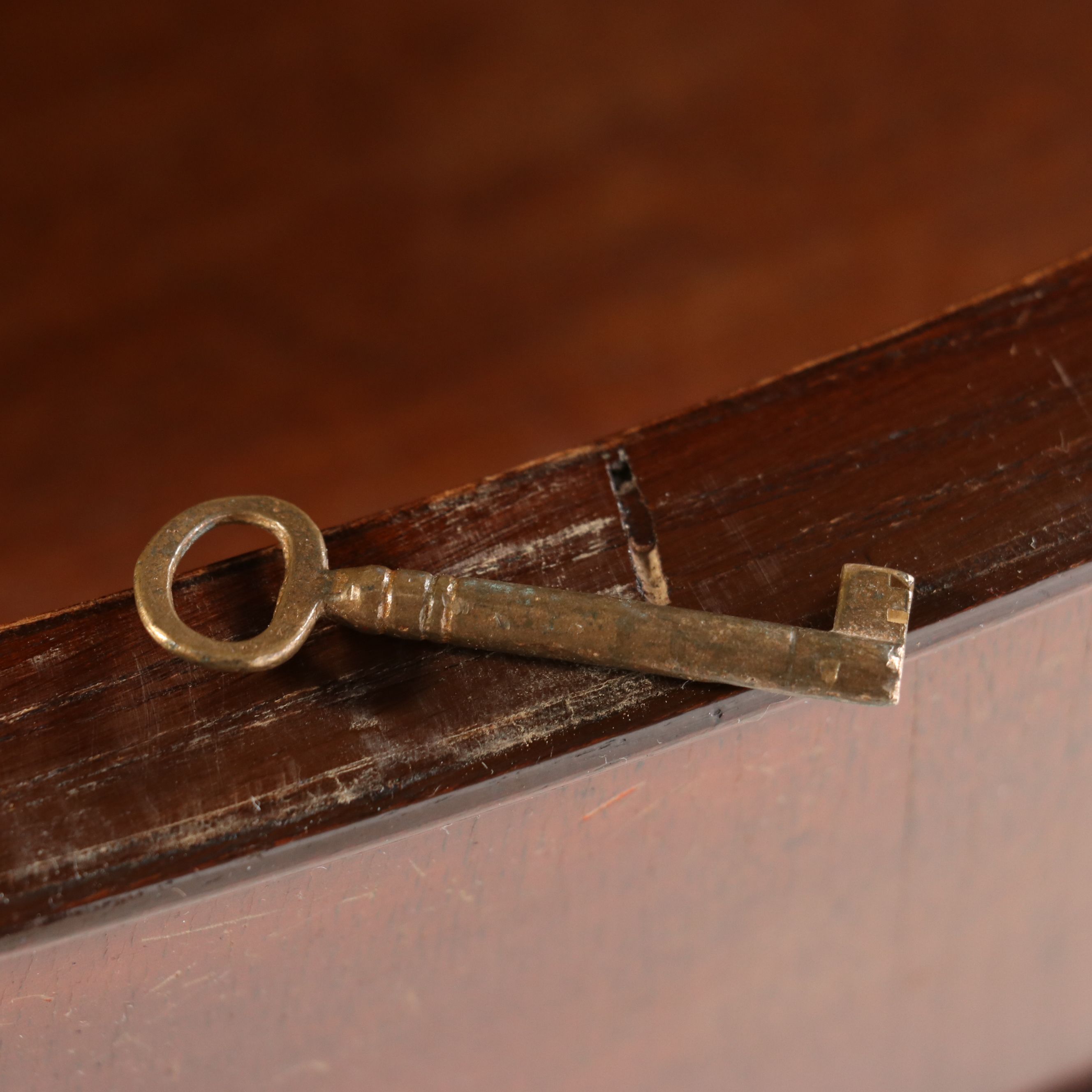 Drexel Federal Style Mahogany Corner Cabinet