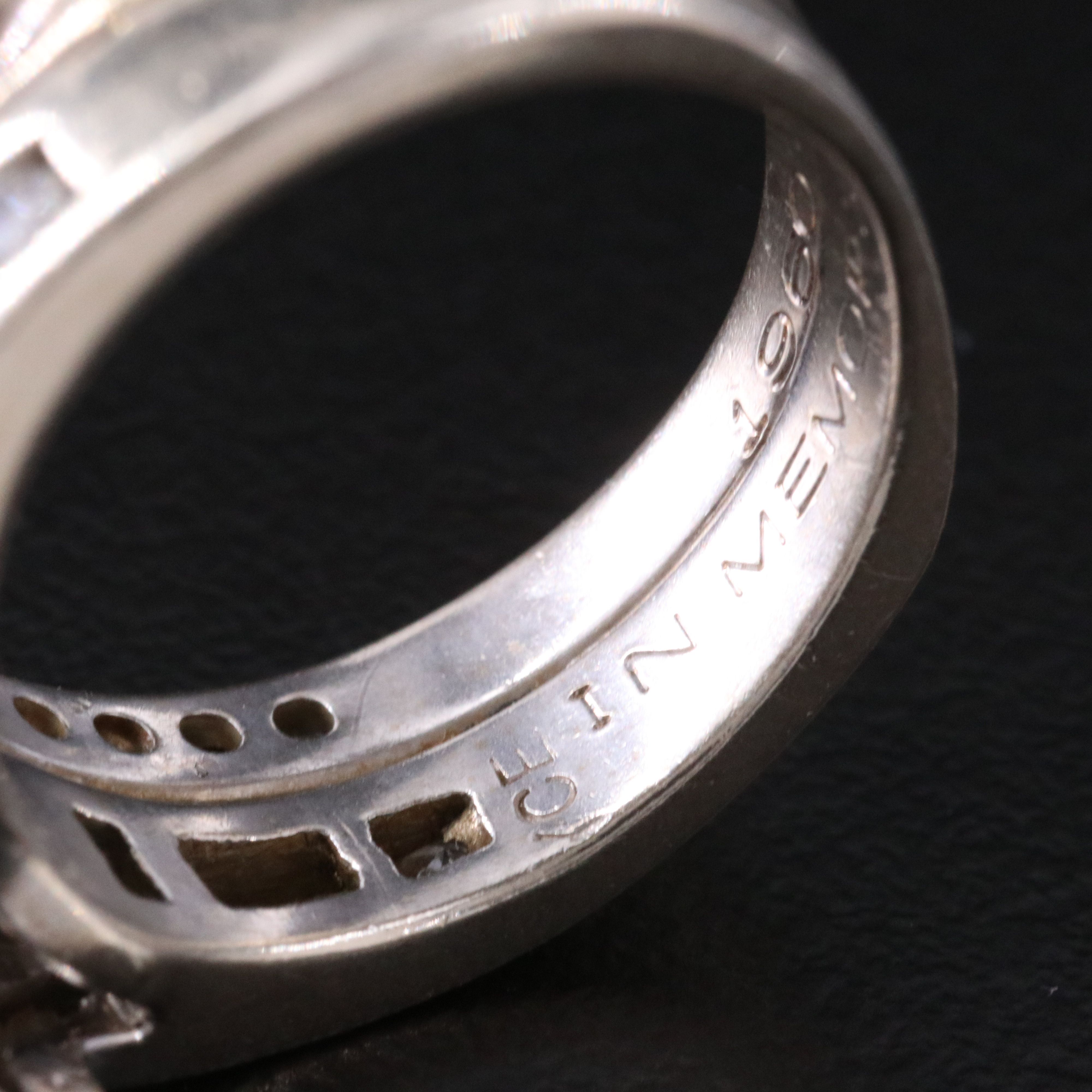 14K 3.38 CTW Diamond Ring with Platinum Accent