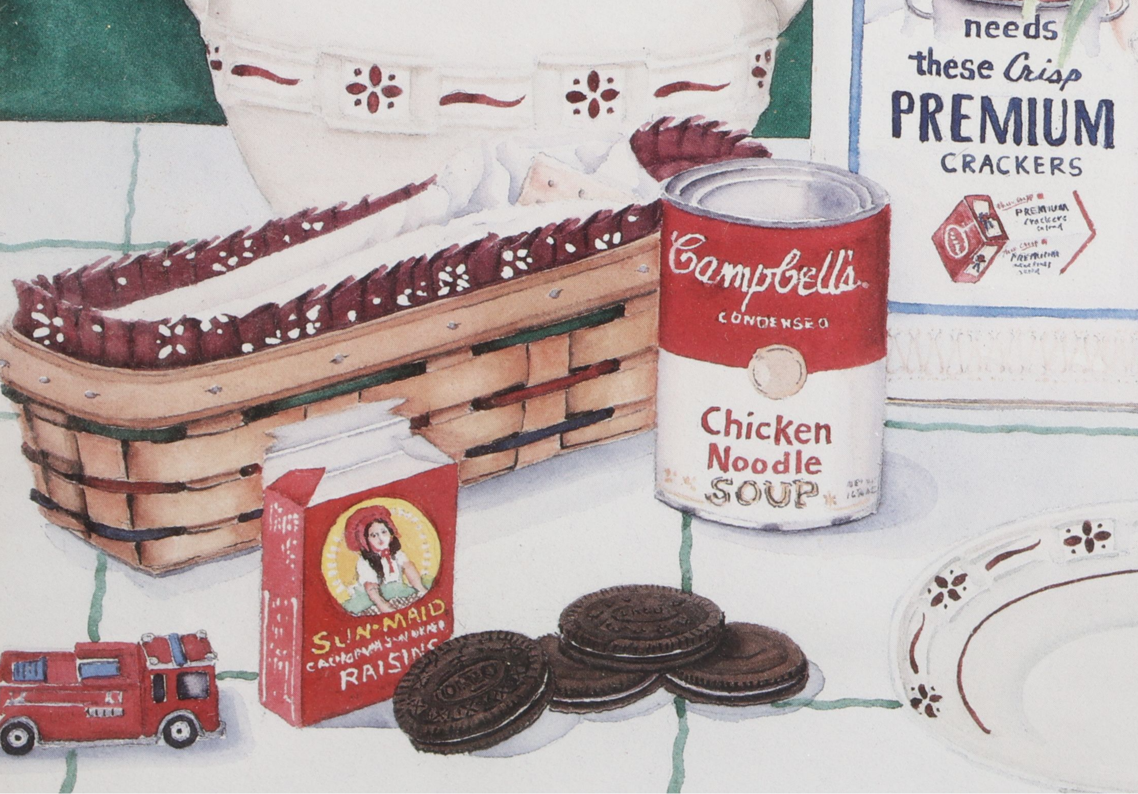 Handwoven Longaberger Baskets with Sarah Metzwood Framed Print