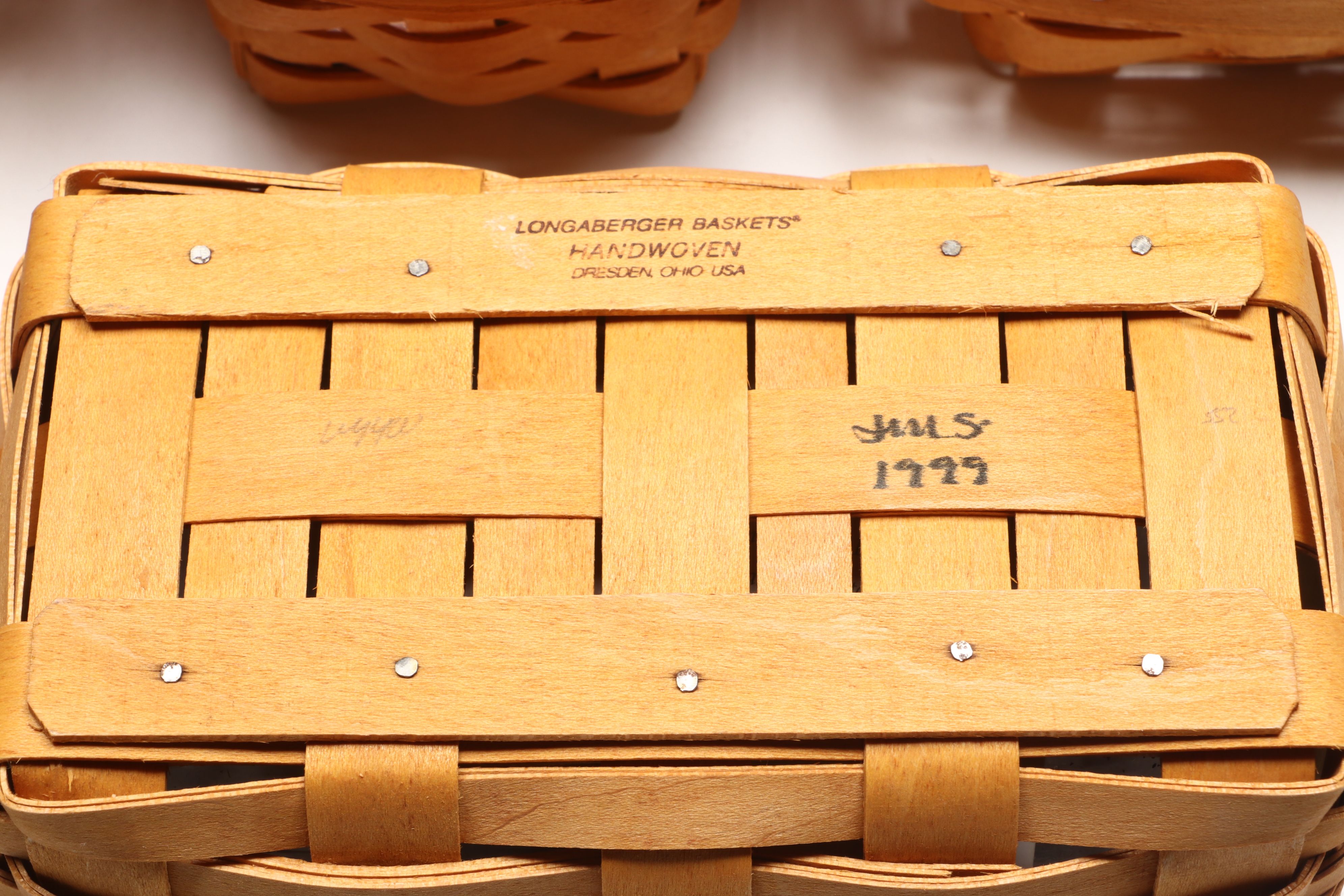 Handwoven Longaberger Baskets with Sarah Metzwood Framed Print