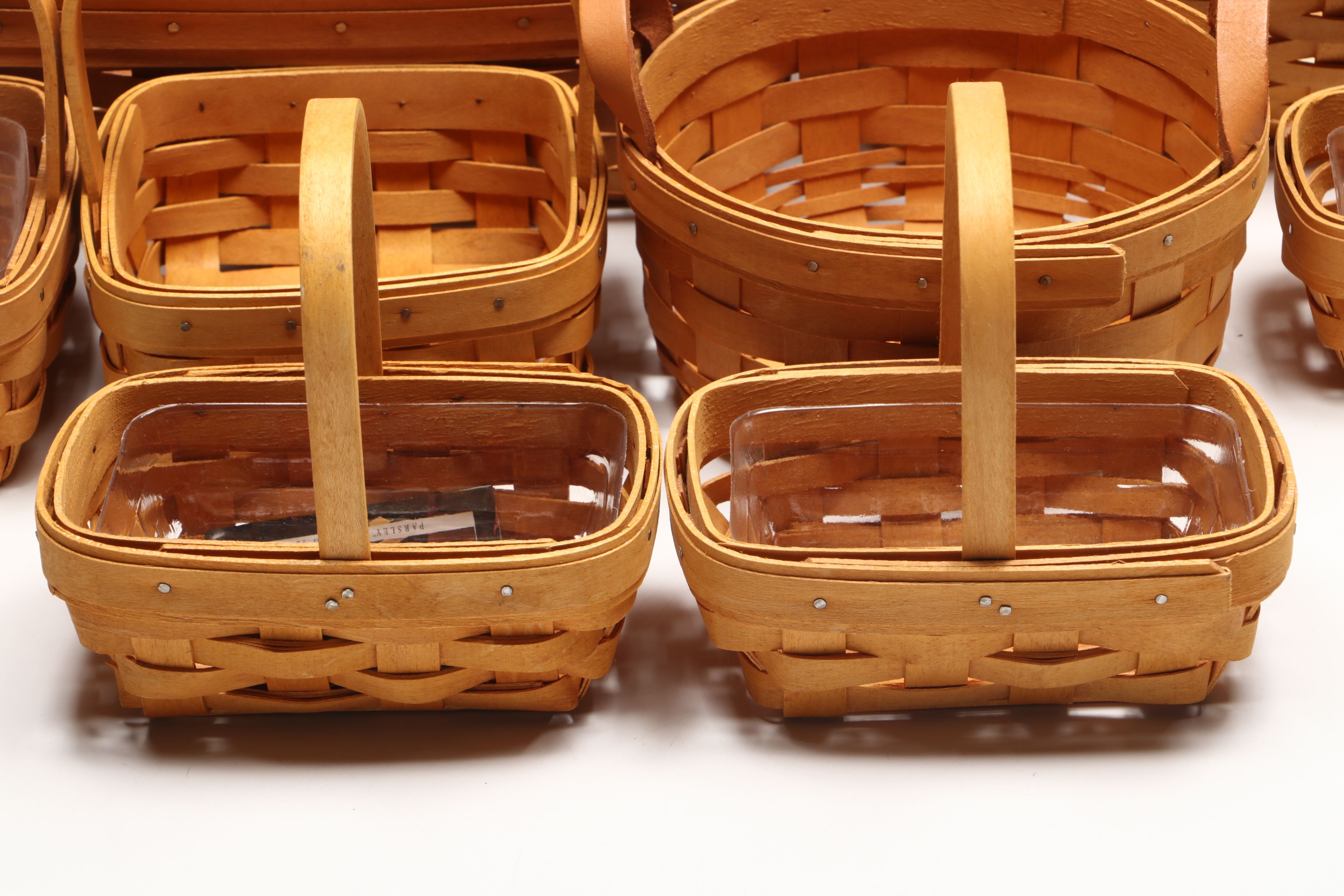 Handwoven Longaberger Baskets with Sarah Metzwood Framed Print