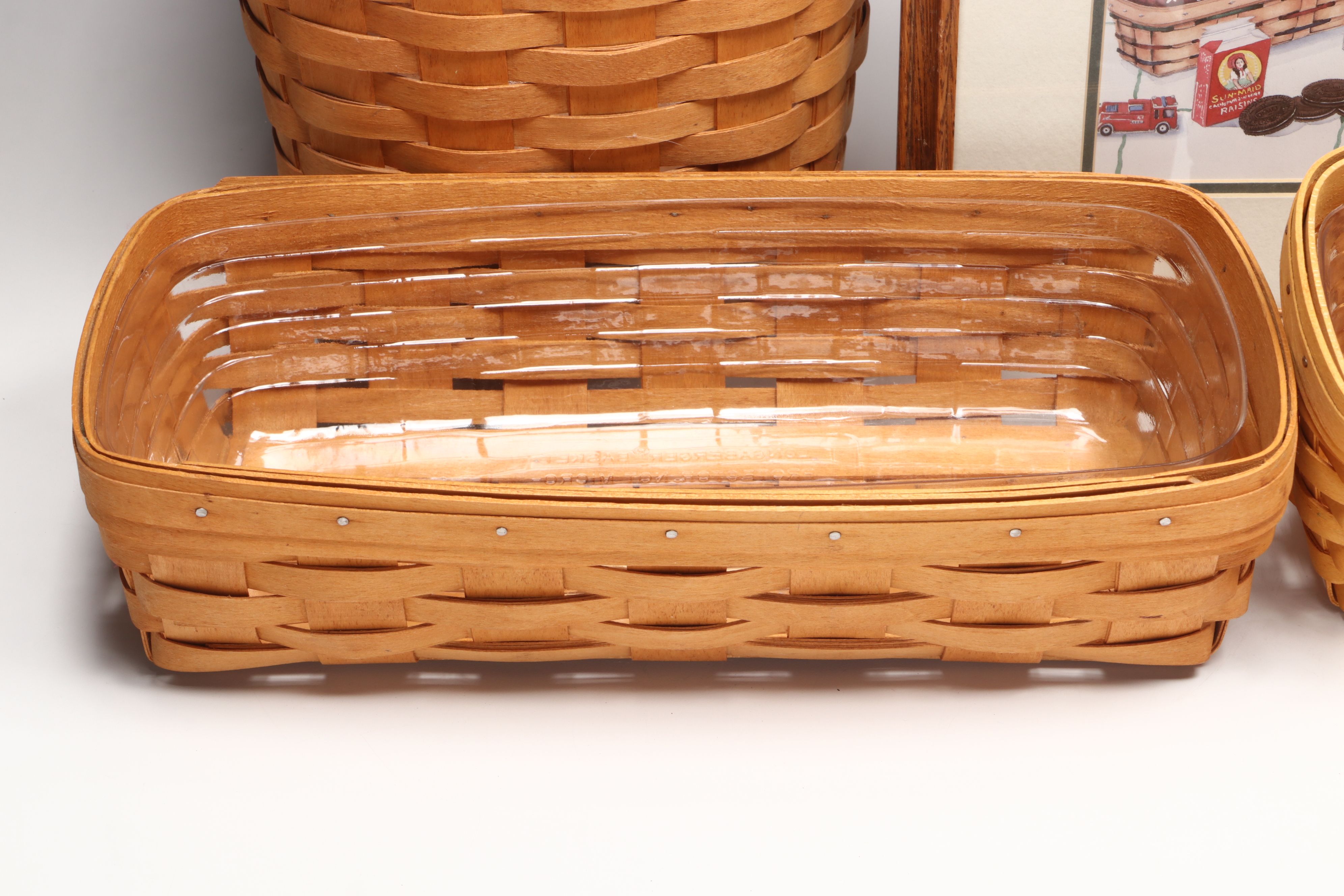 Handwoven Longaberger Baskets with Sarah Metzwood Framed Print