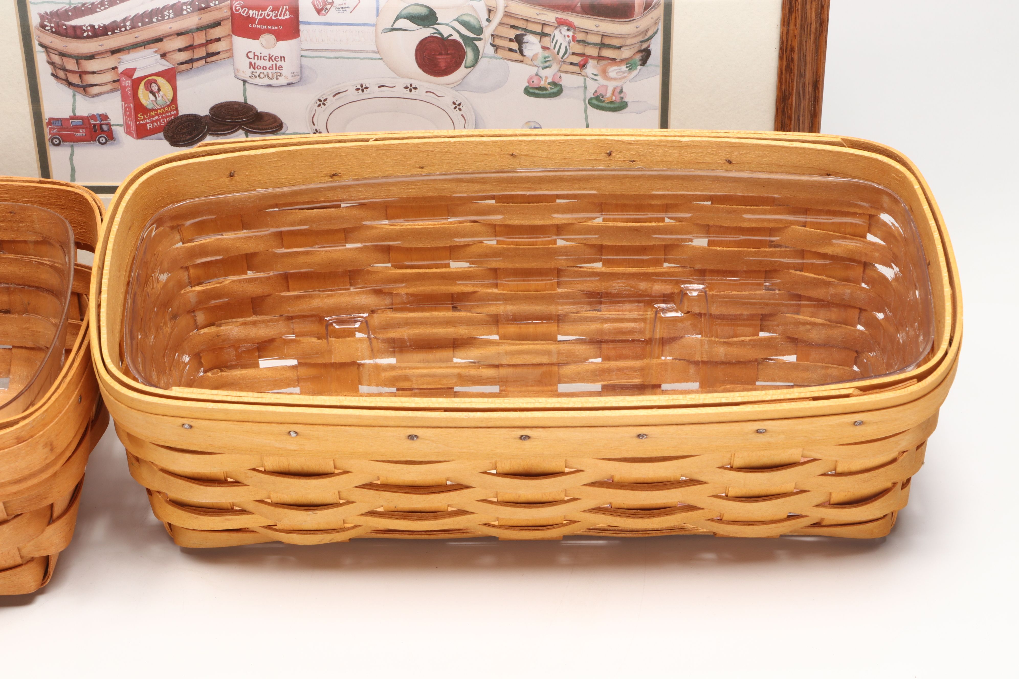 Handwoven Longaberger Baskets with Sarah Metzwood Framed Print