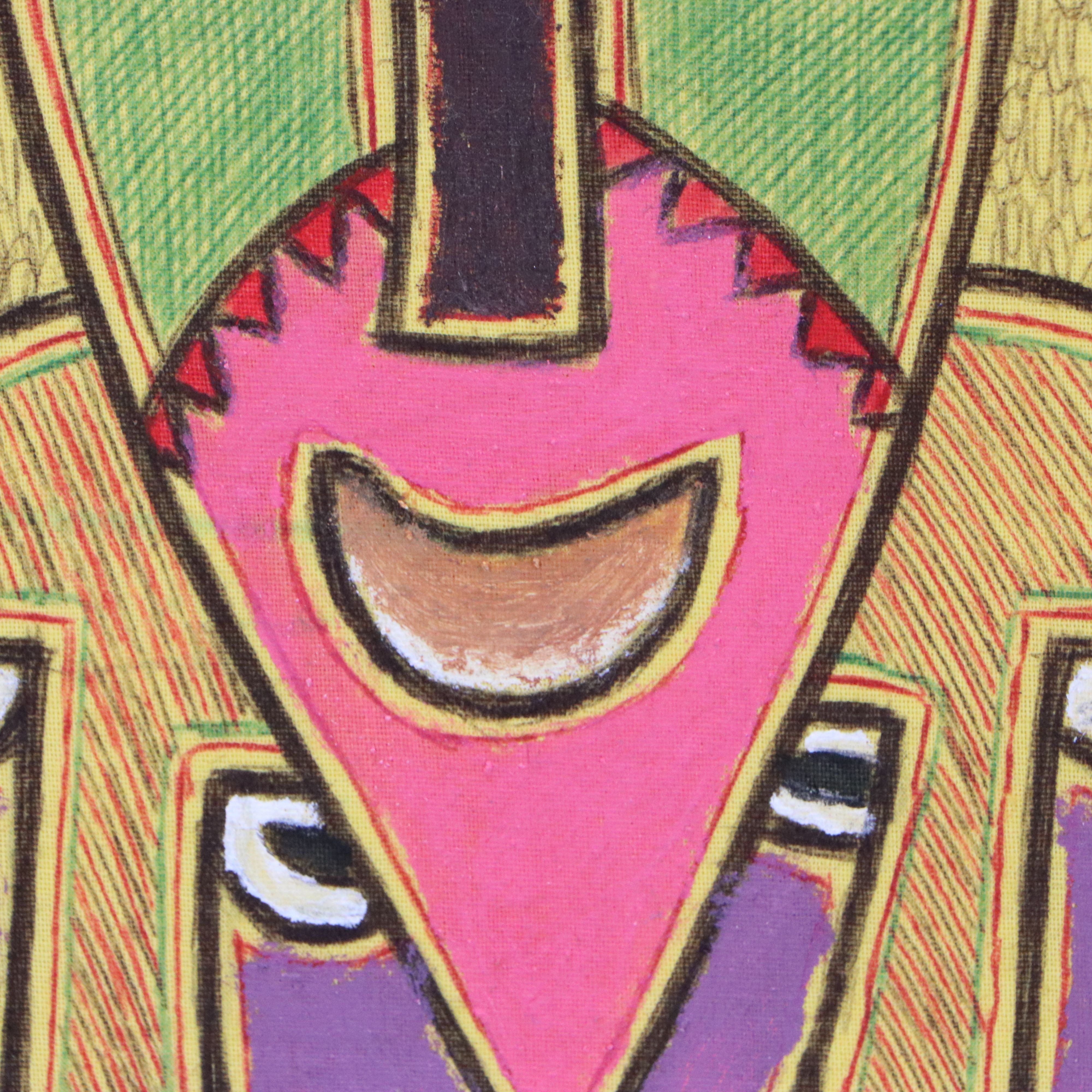 Kayode Buraimoh Mixed Media Painting, 2017