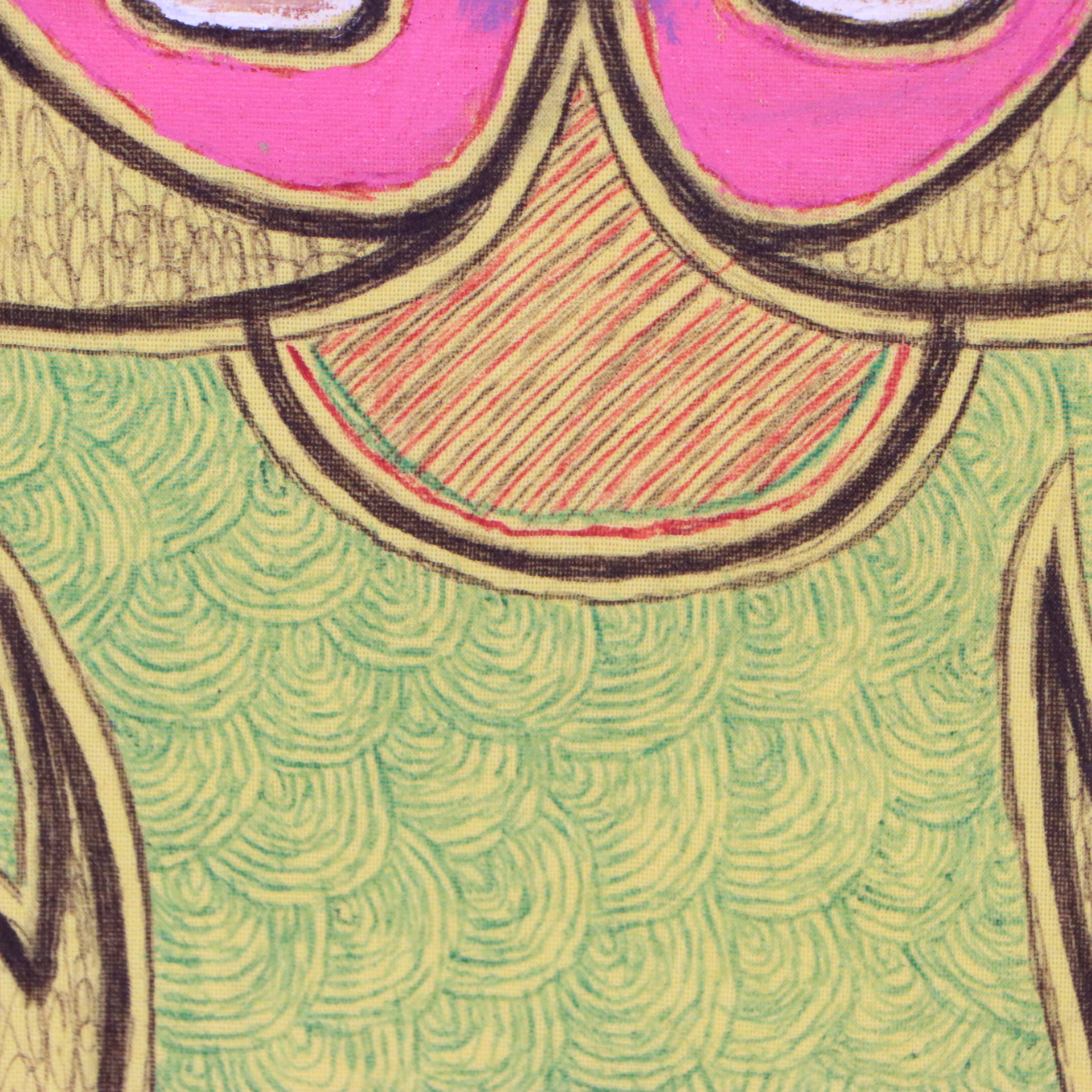 Kayode Buraimoh Mixed Media Painting, 2017