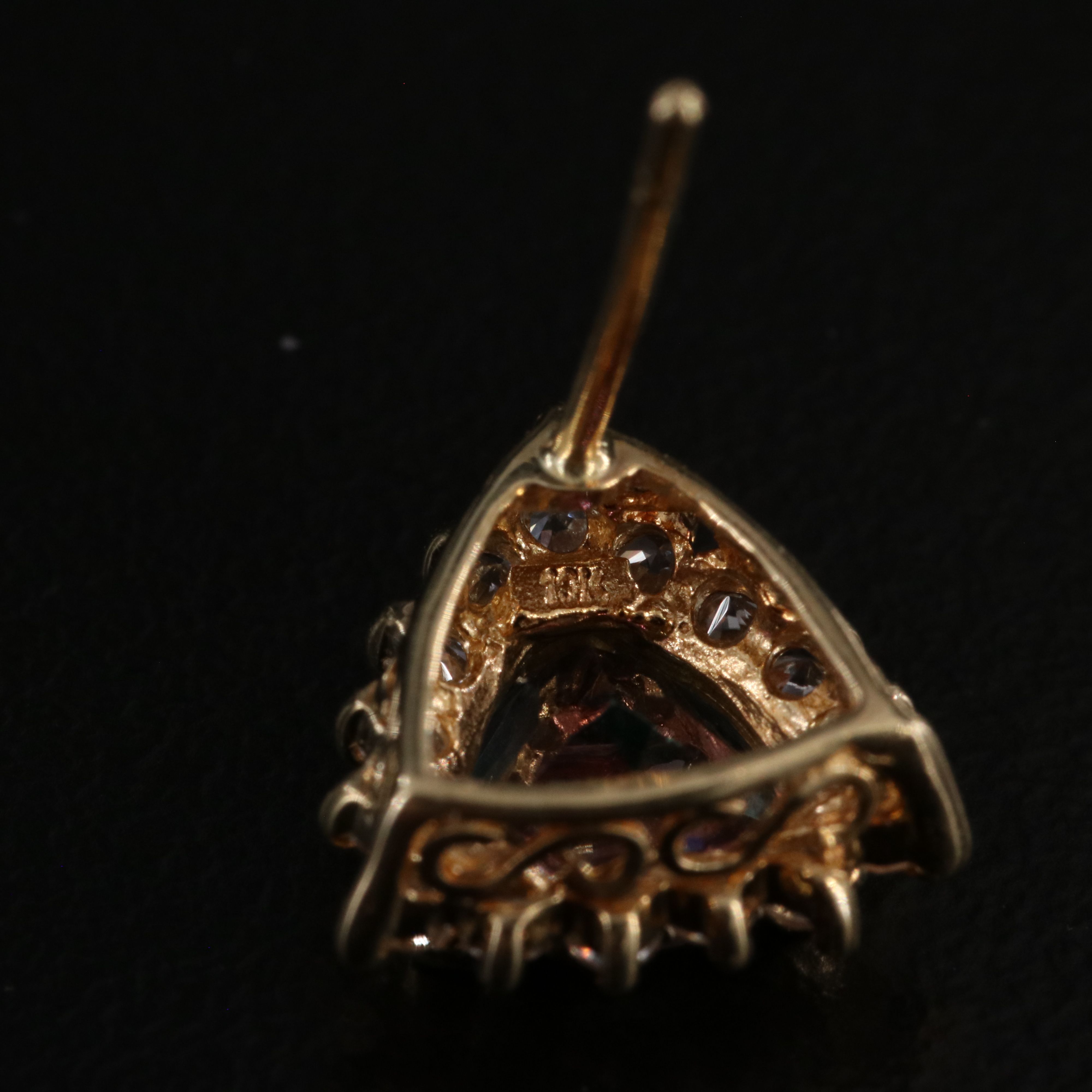 10K Mystic Topaz and White Topaz Earrings