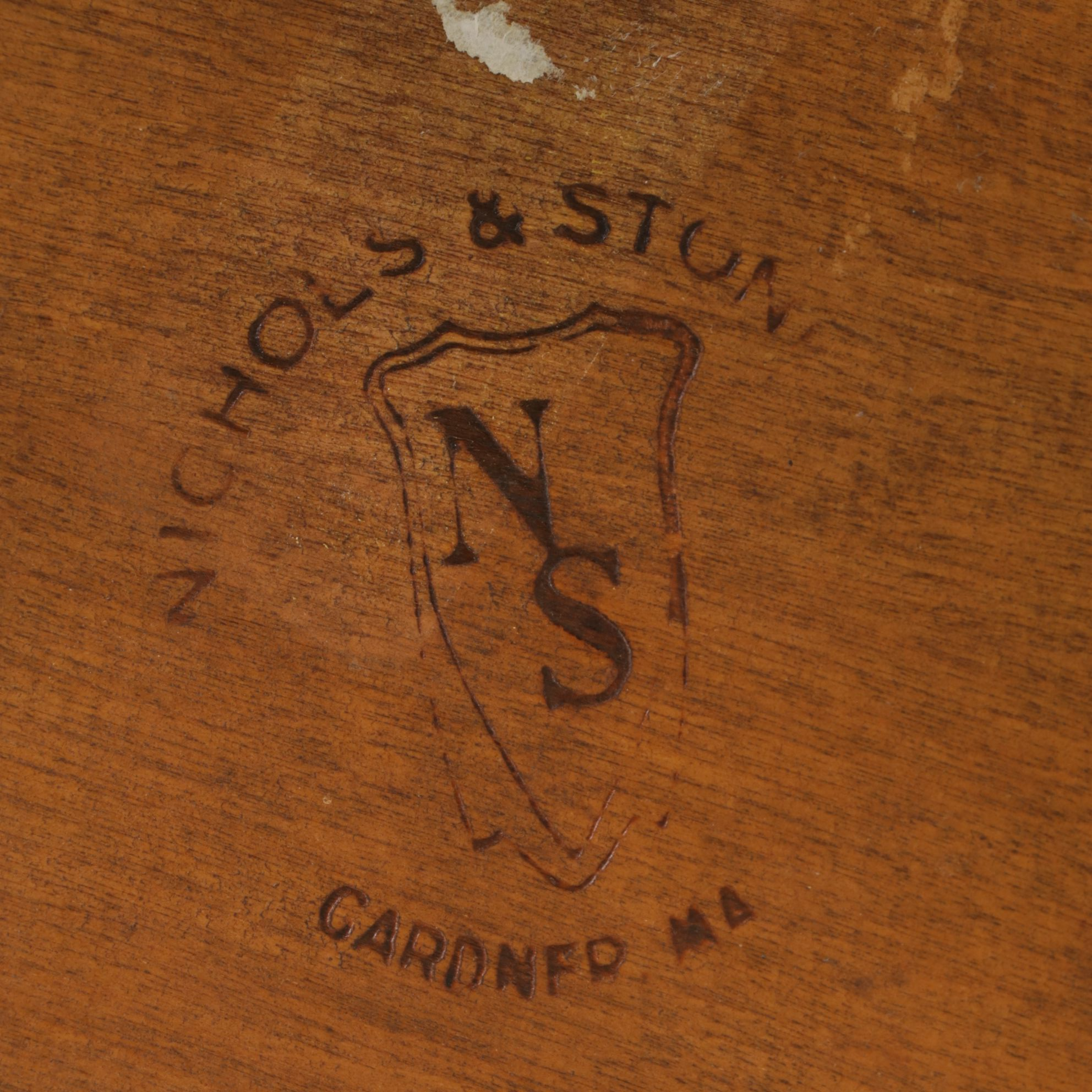 Nichols & Stone Windsor Style Maple Highchair, Late 20th Century