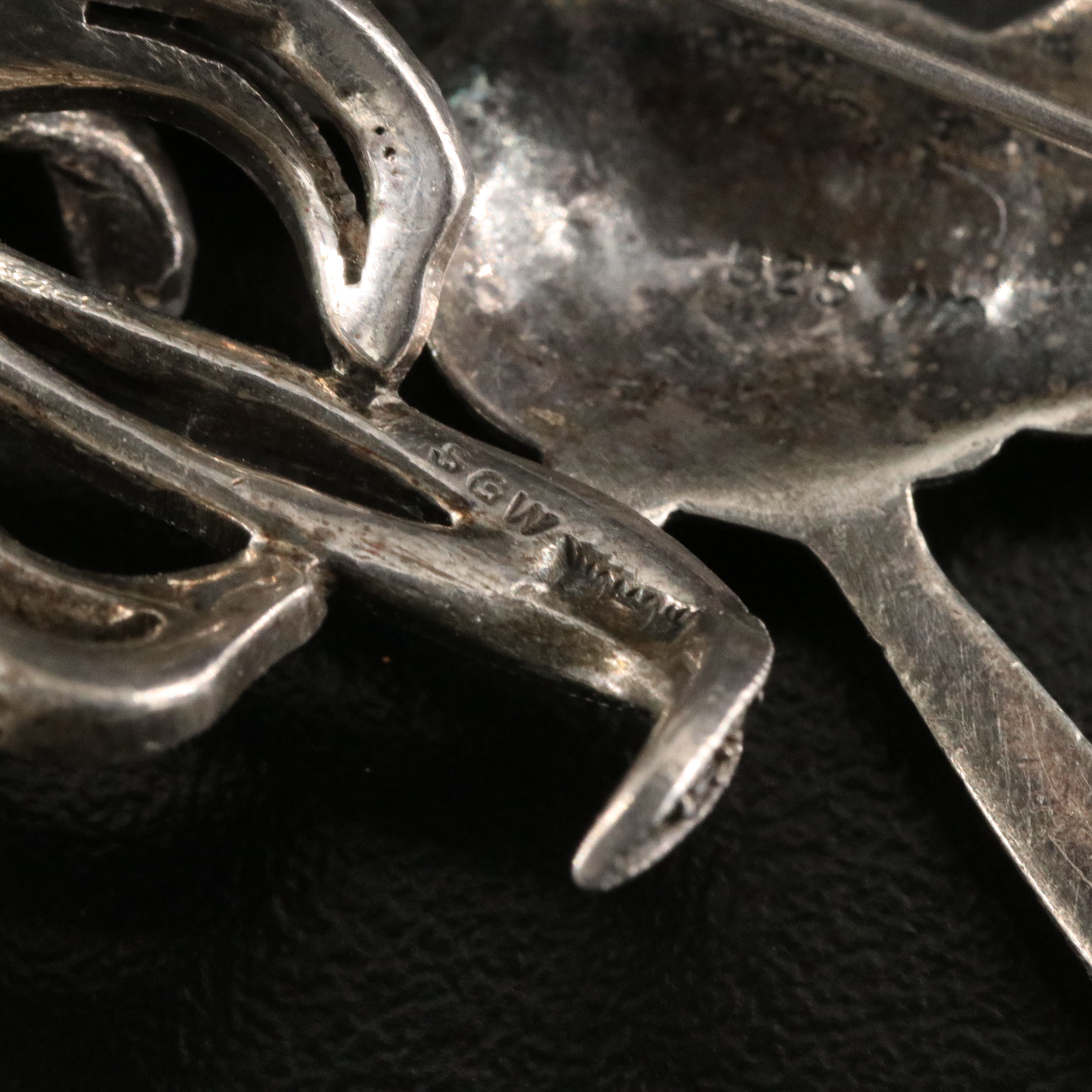 Art Deco, Sterling and Chinese Jadeite Filigree Ring Featured in Jewelry