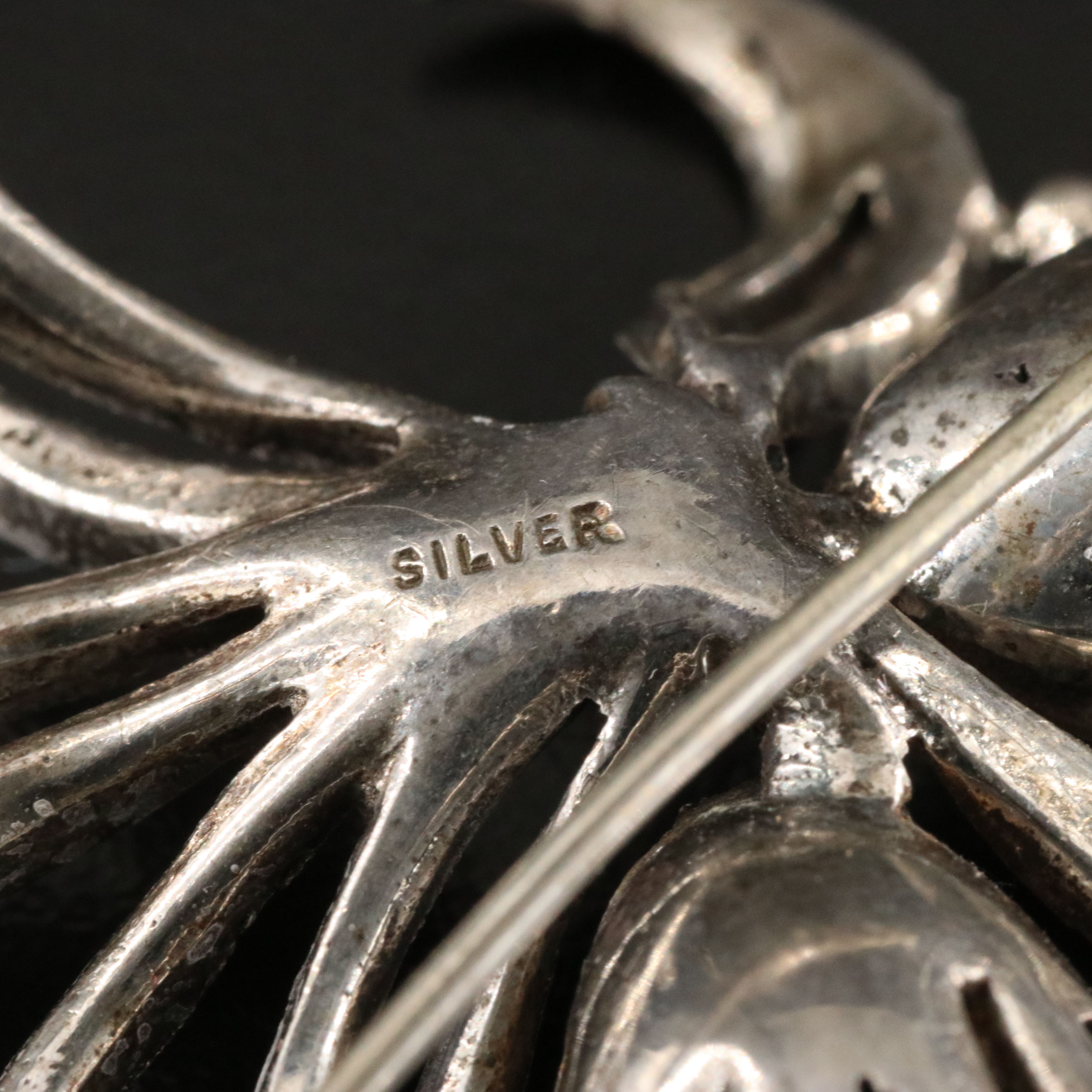 Art Deco, Sterling and Chinese Jadeite Filigree Ring Featured in Jewelry