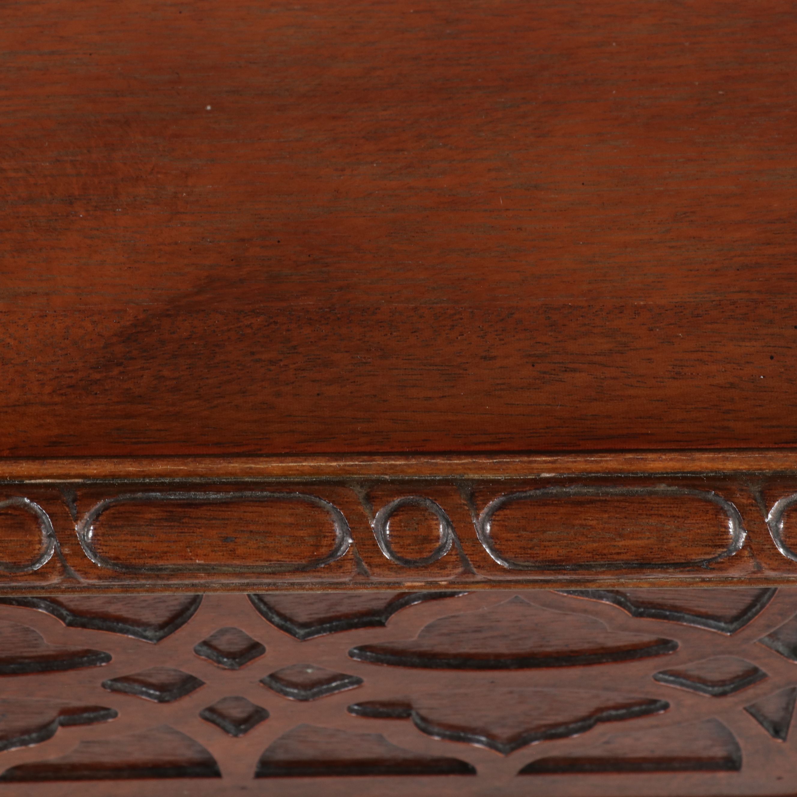 Chinese Chippendale Style Mahogany Writing Table