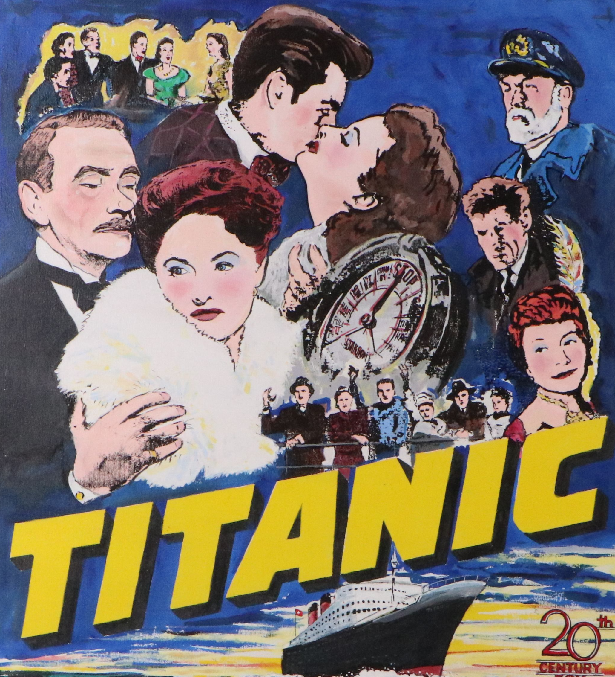 "Titanic" Oil Painting Movie Poster, Late 20th/21st Century