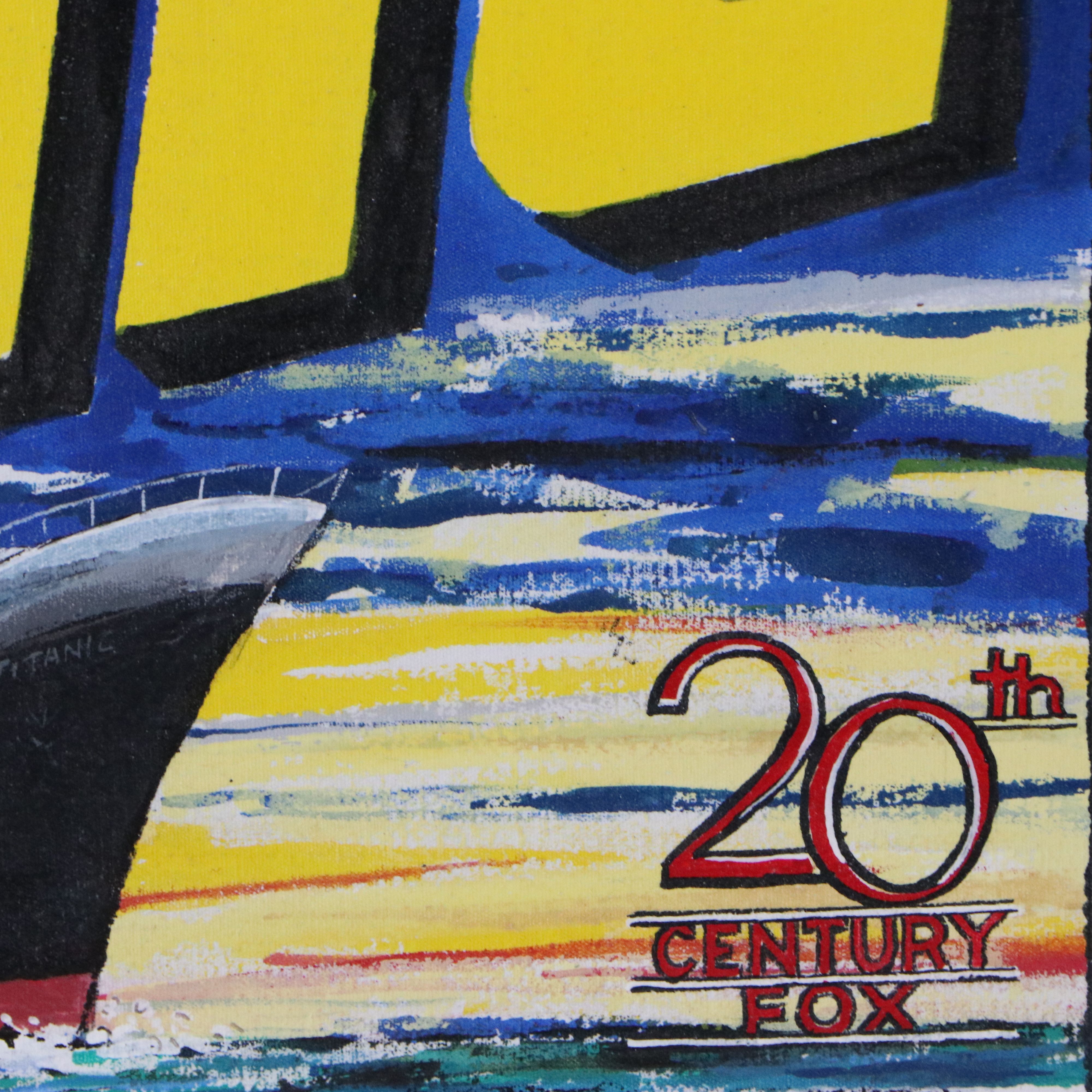 "Titanic" Oil Painting Movie Poster, Late 20th/21st Century