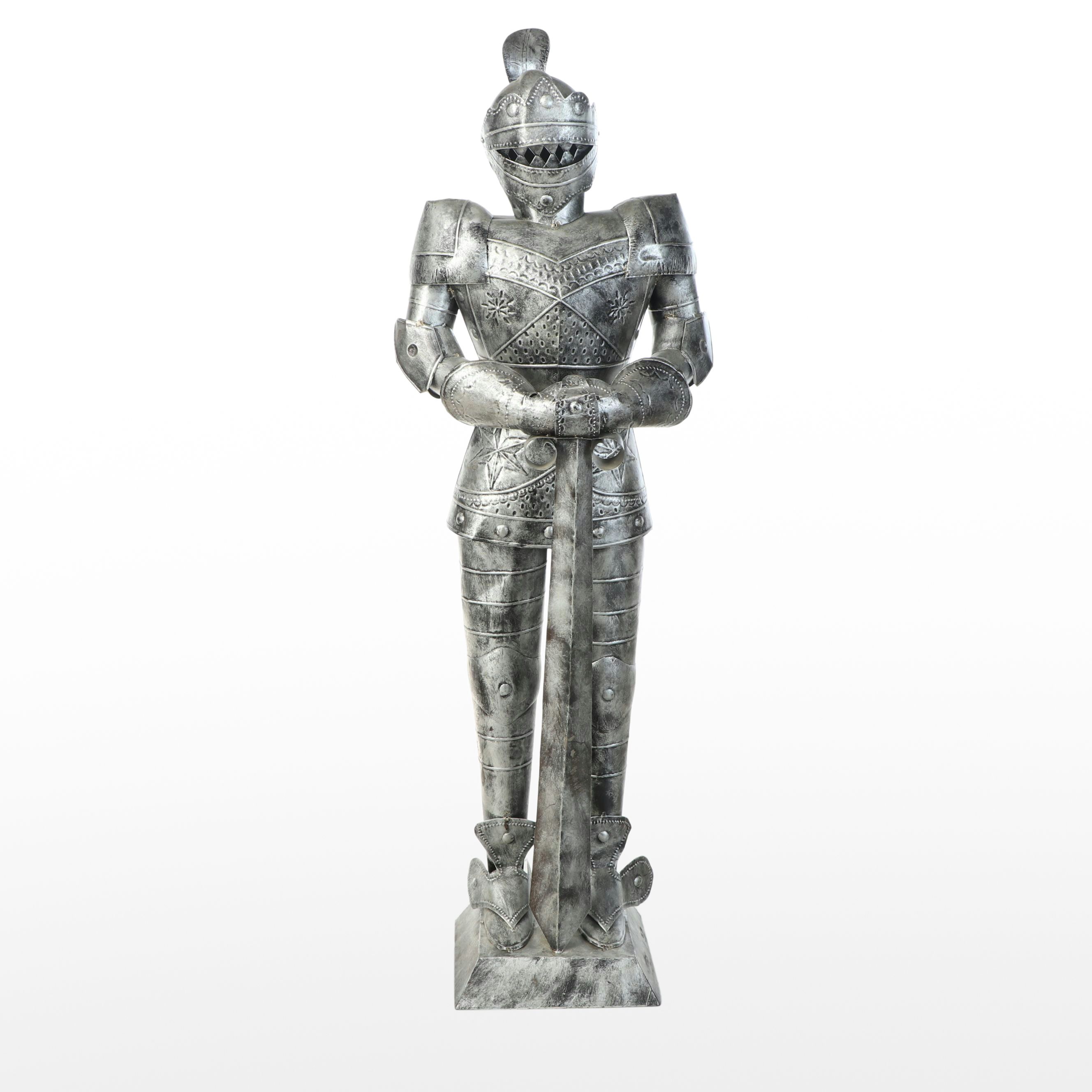 Sheet Metal Knight's Armor Statue
