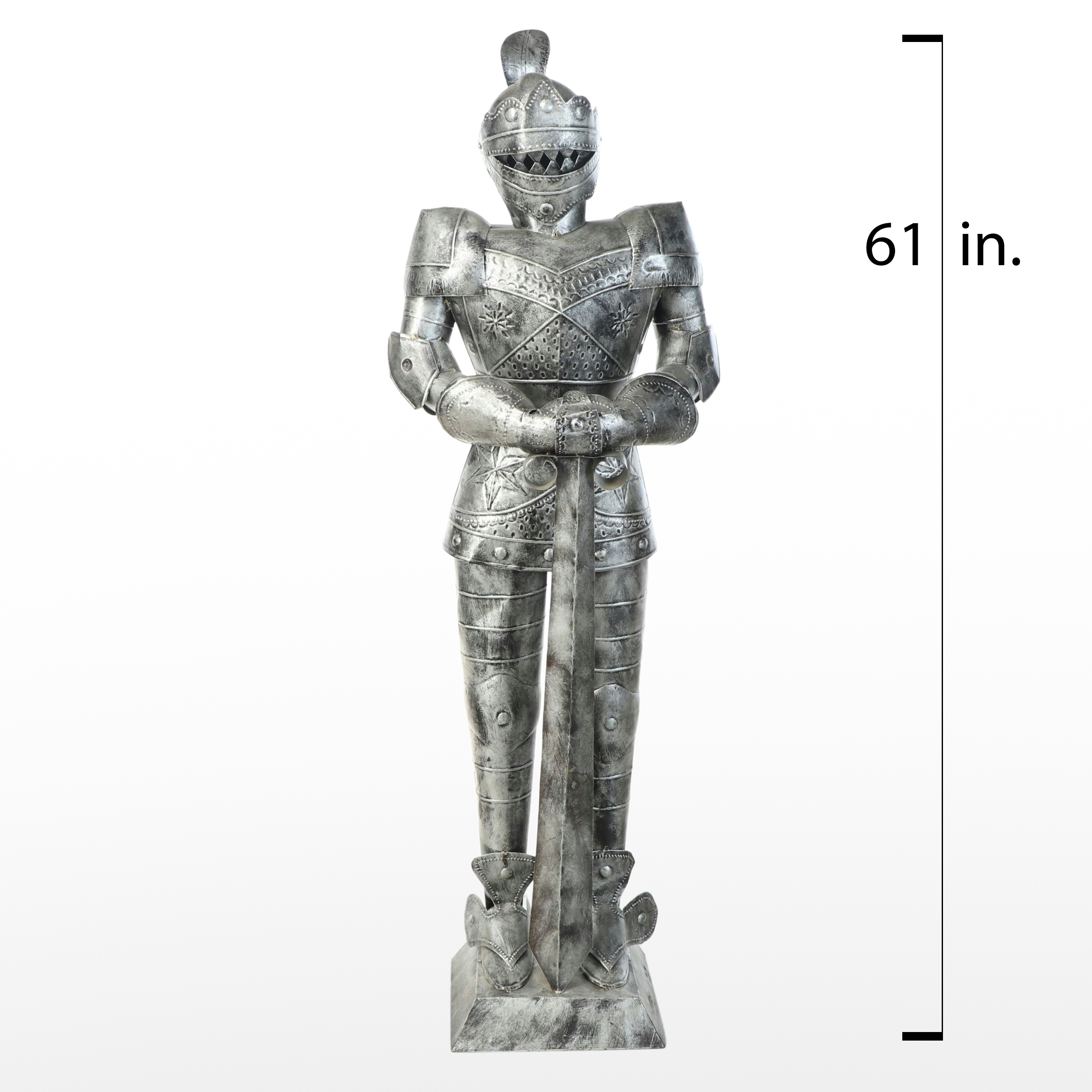 Sheet Metal Knight's Armor Statue