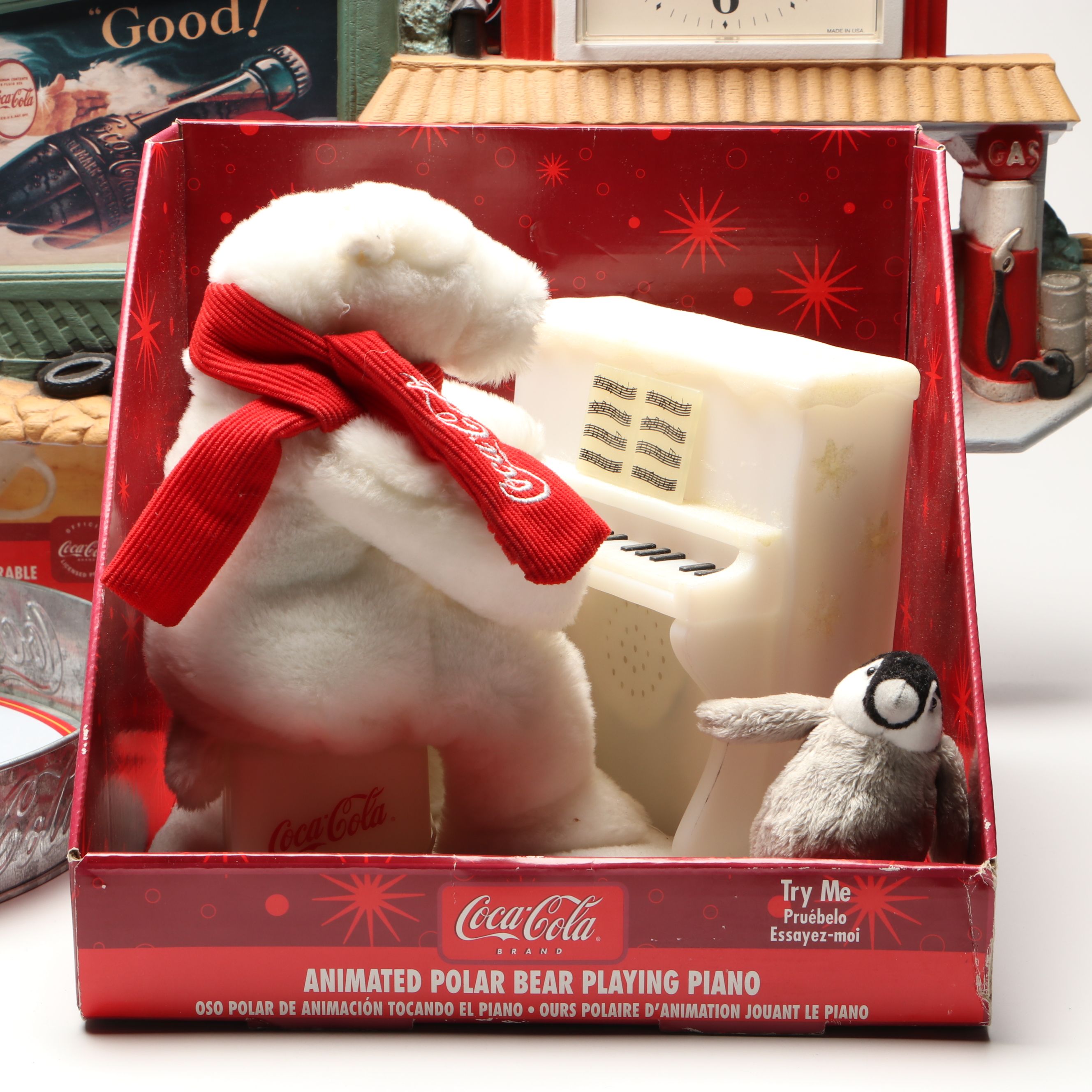 Coca-Cola Collectibles with Barbie Doll, Clocks and More Memorabilia