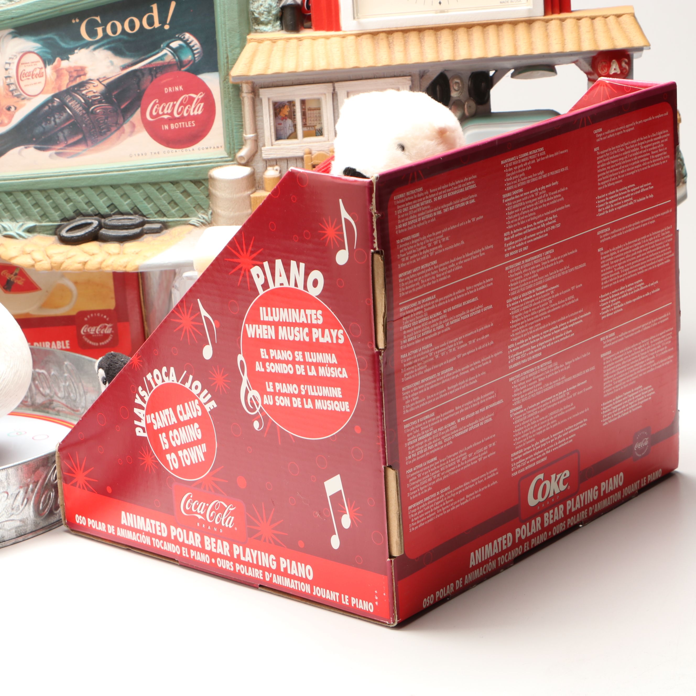 Coca-Cola Collectibles with Barbie Doll, Clocks and More Memorabilia