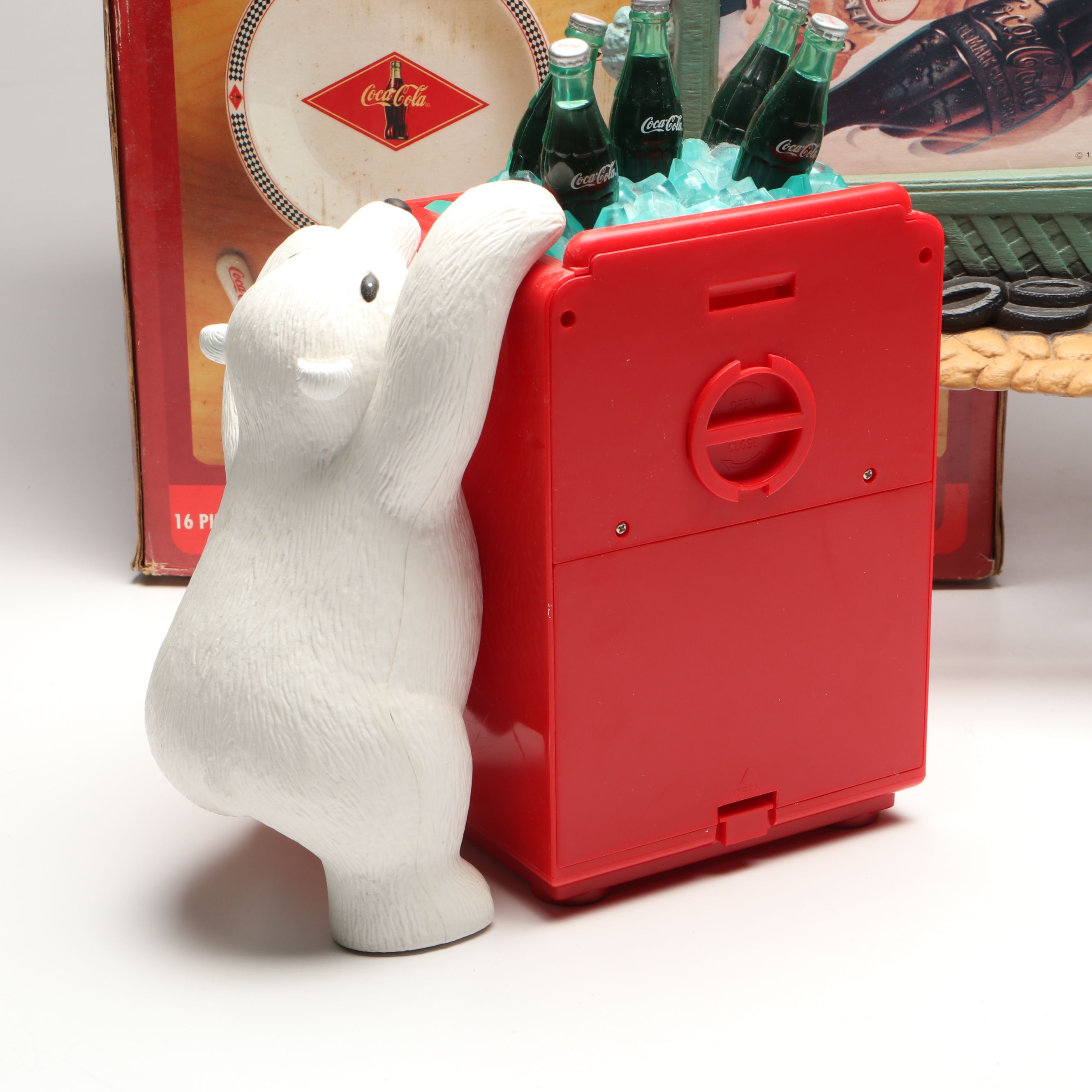 Coca-Cola Collectibles with Barbie Doll, Clocks and More Memorabilia